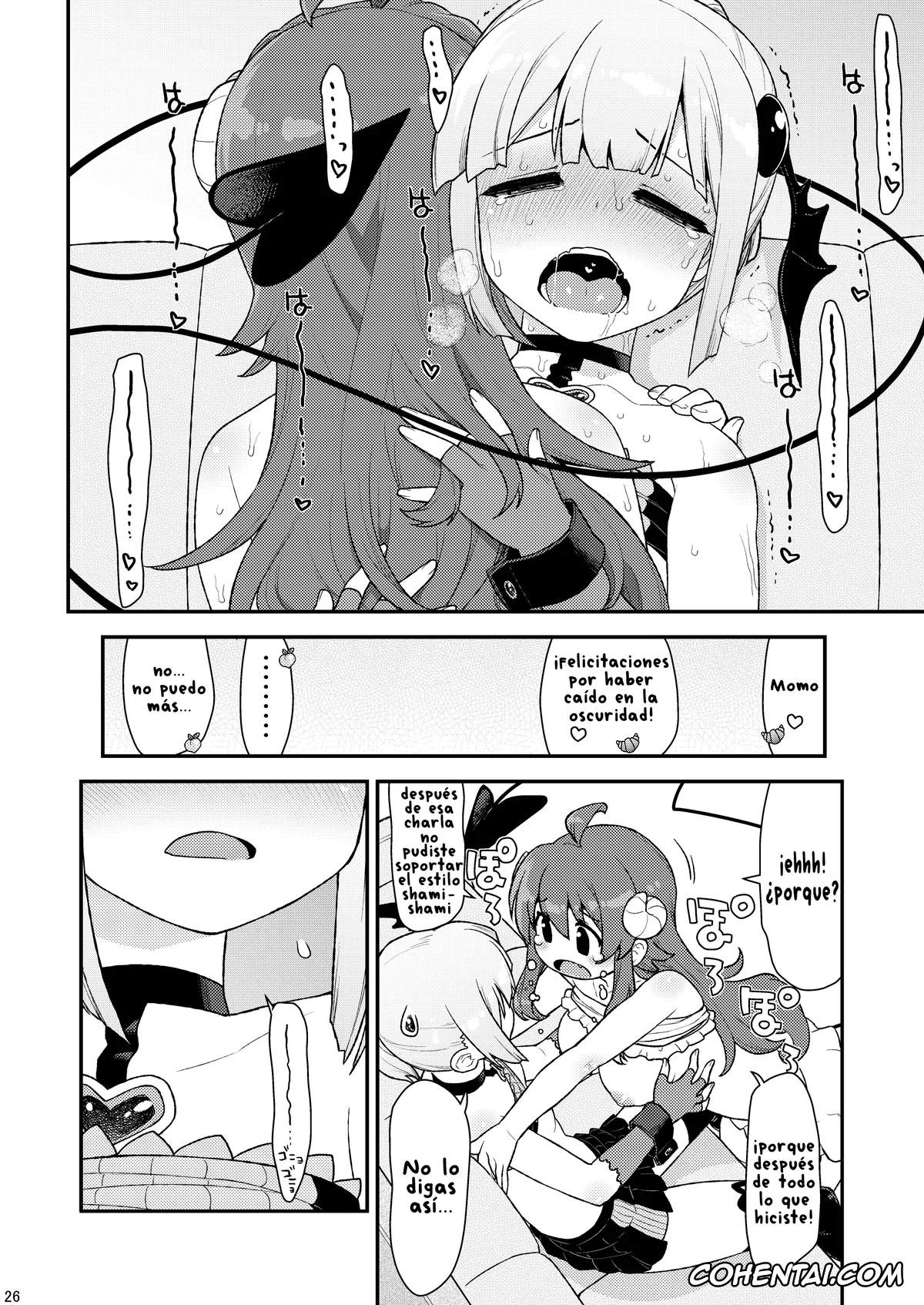 Machikado Mazoku | The Demon Girl Next Door xxx, Momo Chiyoda xxx, Yuko Yoshida | Shamiko xxx, Momo-san no Akarui Shami-ochi Keikaku (Machikado Mazoku), pagina 25