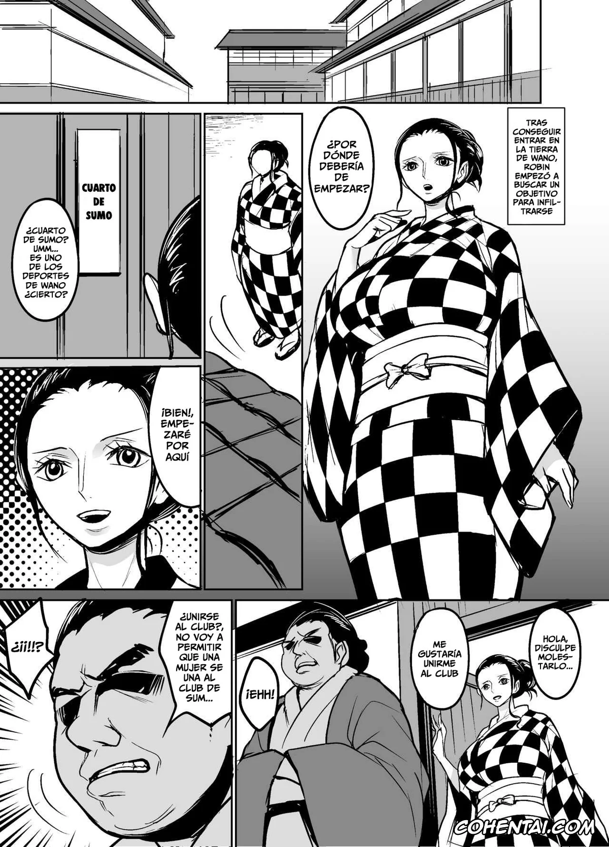 One Piece hentai, Nico Robin hentai, Wano Kuni ni Sumou-tori to Shite Sennyu Shite Shimatta Koukogaku-sha (One Piece), pagina 3