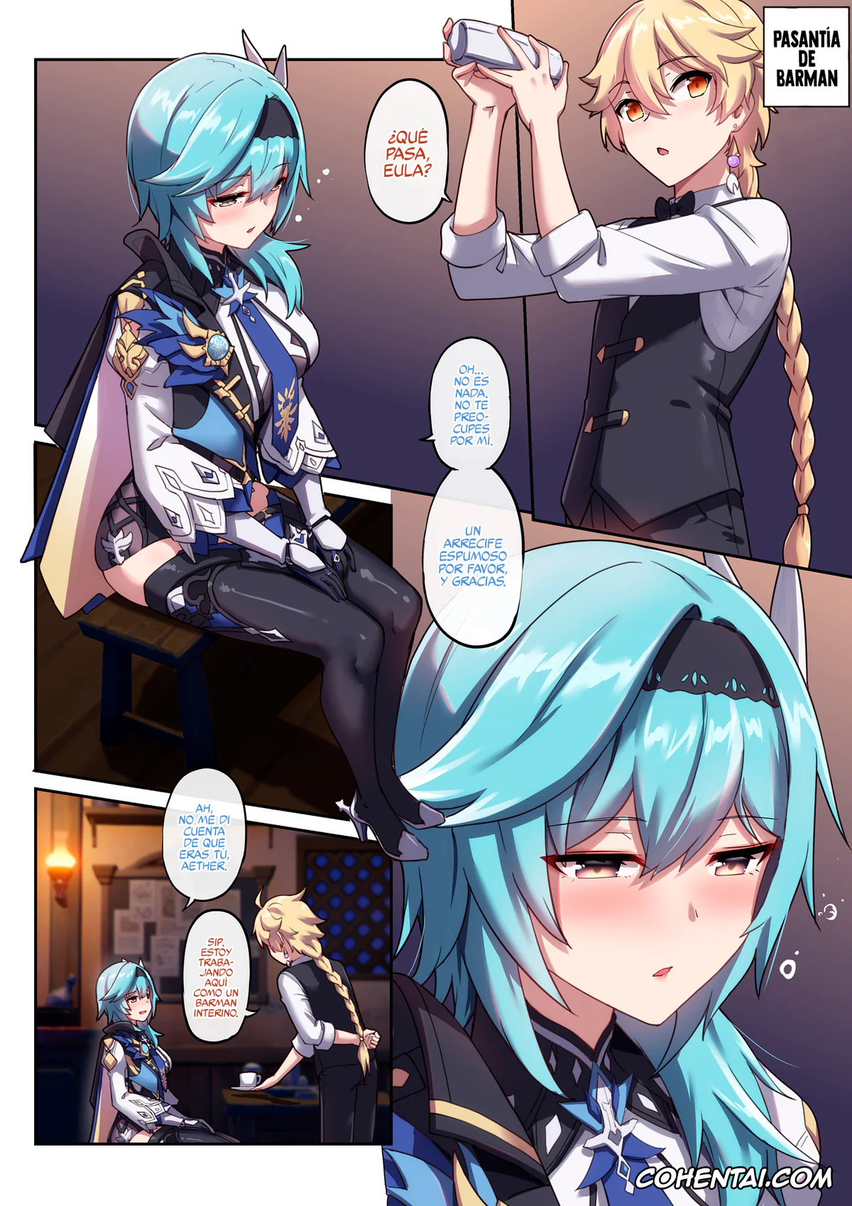 Genshin Impact xxx, Aether xxx, Eula Lawrence xxx, Eula no Yotta Koudou (Genshin Impact), pagina 1