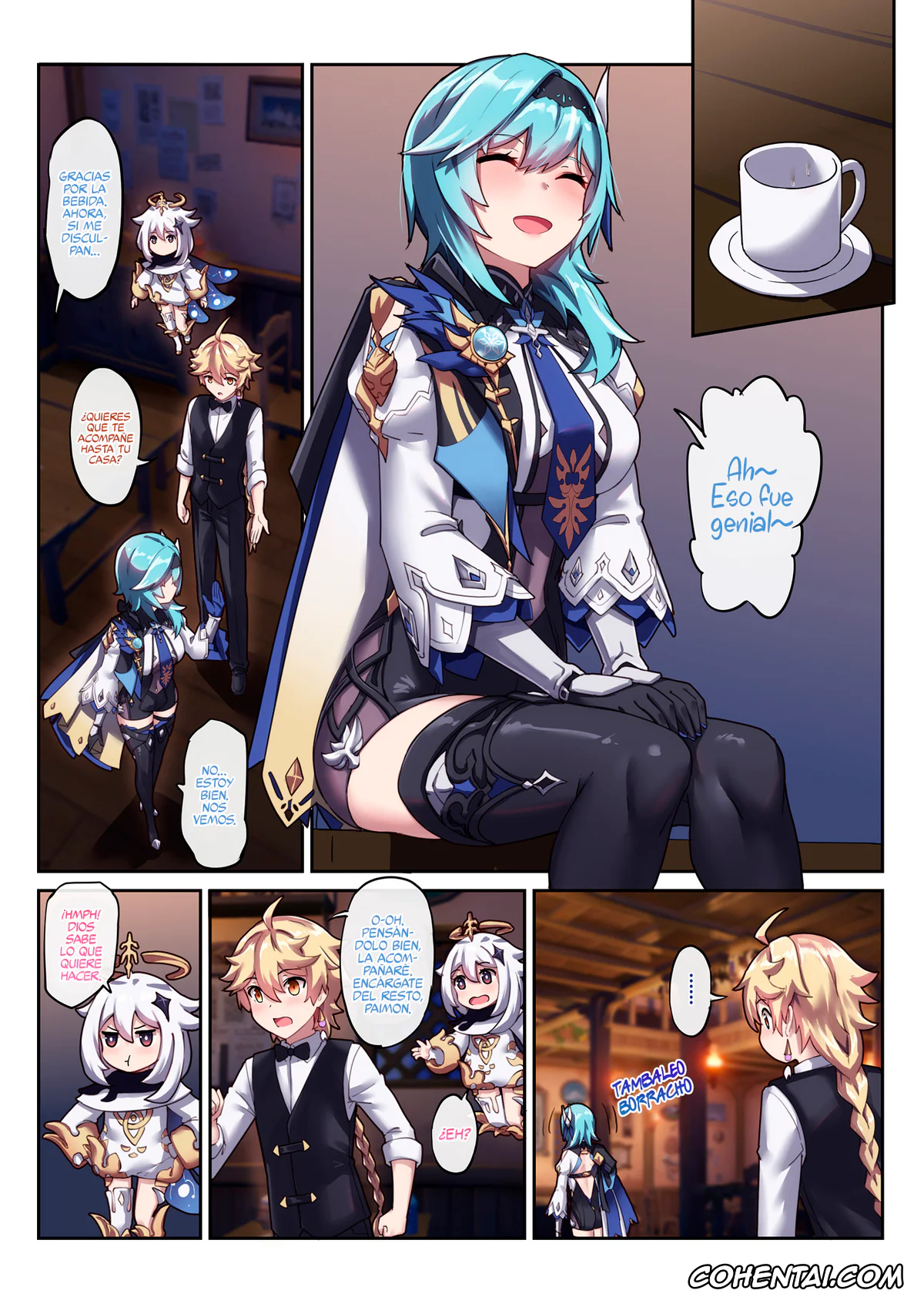 Genshin Impact porno, Aether porno, Eula Lawrence porno, Eula no Yotta Koudou (Genshin Impact), pagina 2