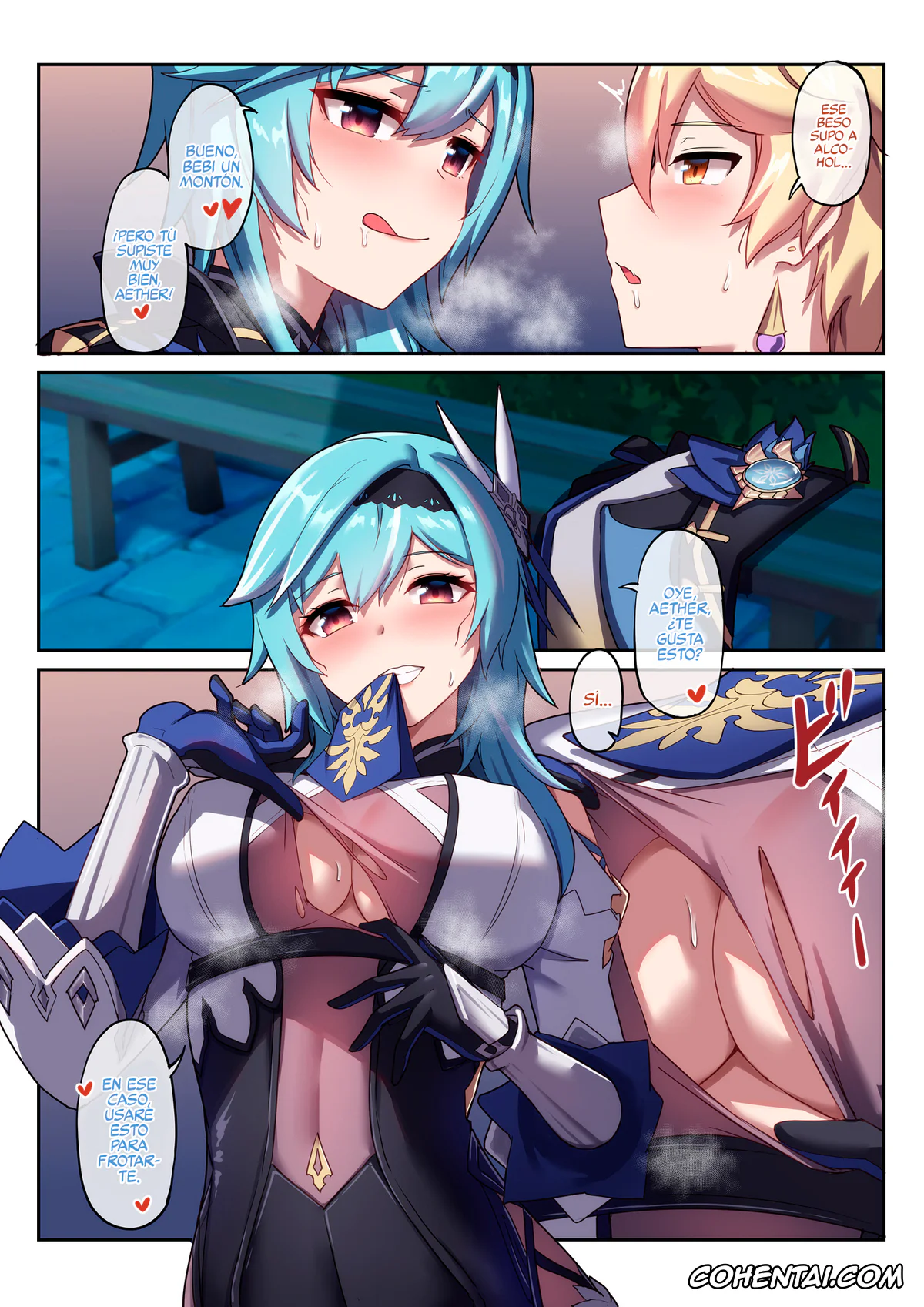 Genshin Impact hentai, Aether hentai, Eula Lawrence hentai, Eula no Yotta Koudou (Genshin Impact), pagina 6