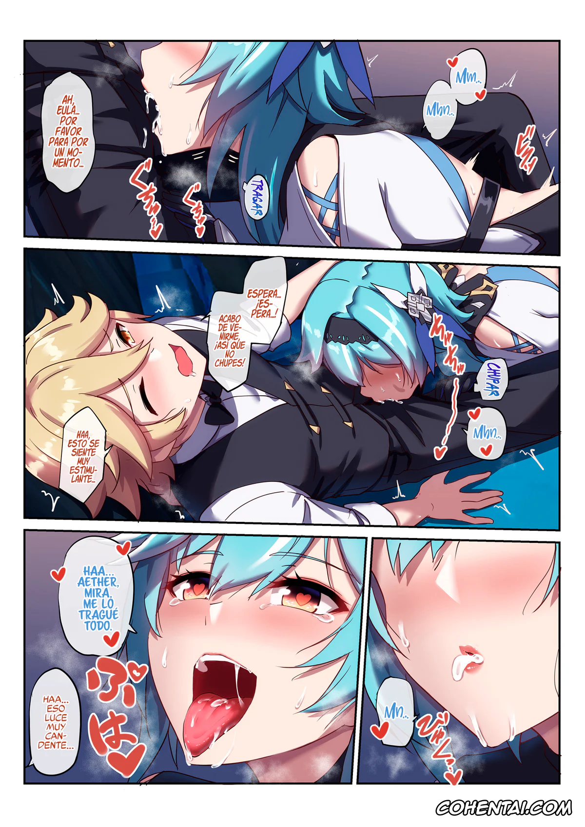 Genshin Impact porno, Aether porno, Eula Lawrence porno, Eula no Yotta Koudou (Genshin Impact), pagina 14