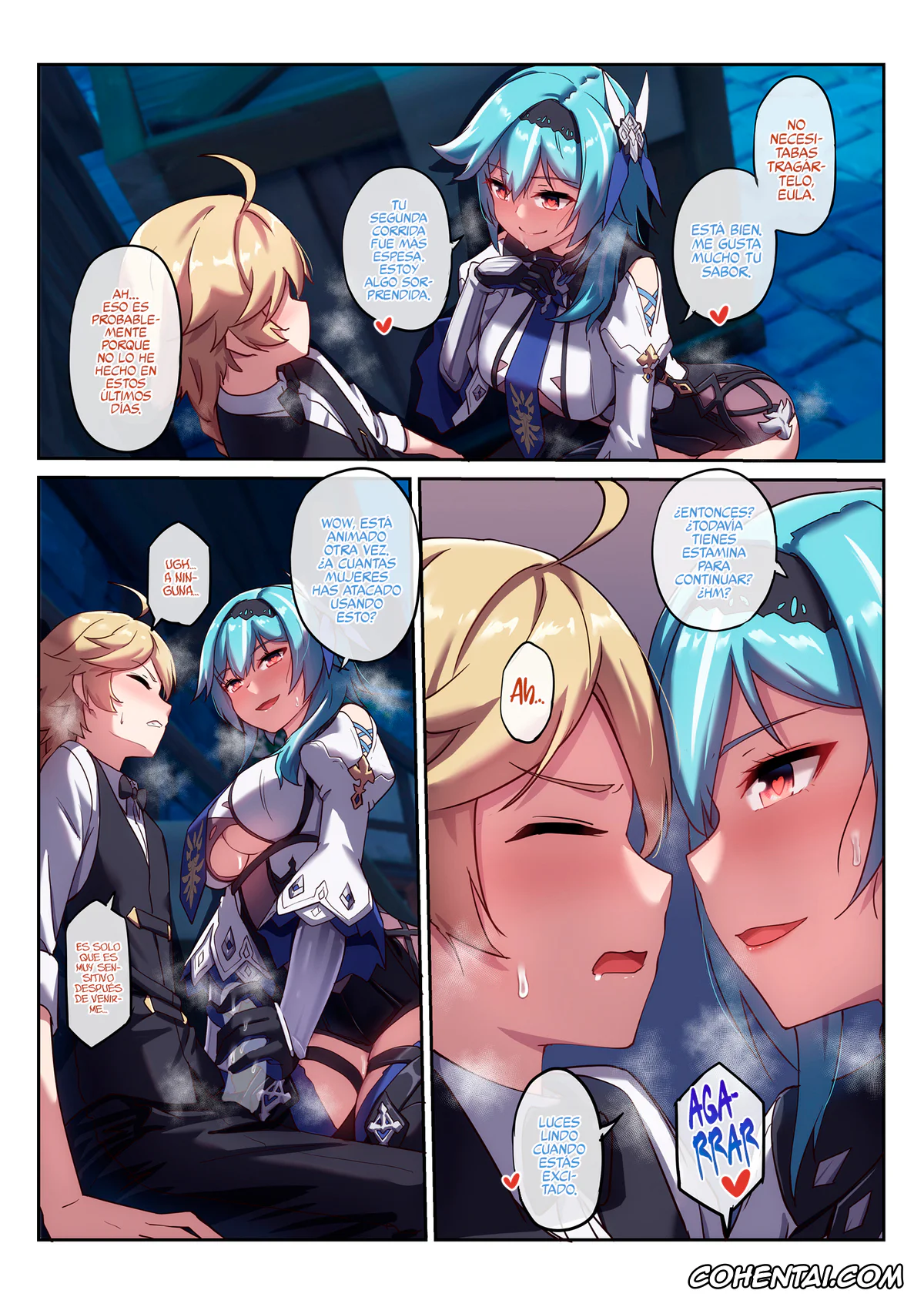 Genshin Impact hentai, Aether hentai, Eula Lawrence hentai, Eula no Yotta Koudou (Genshin Impact), pagina 15