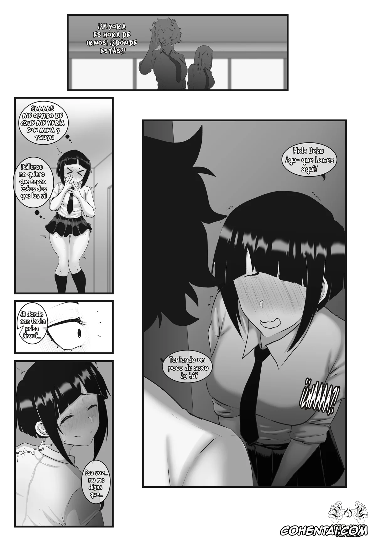 My Hero Academia | Boku No Hero Academia xxx, Izuku Midoriya xxx, Kyoka Jiro xxx, Mina Ashido xxx, Momo Yaoyorozu xxx, Ochako Uraraka xxx, Tsuyu Asui xxx, Slutraraka 2 (Boku no Hero Academia), pagina 7