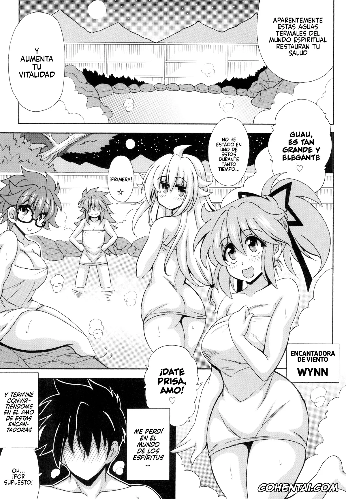 Yu-Gi-Oh! hentai, Eria The Water Charmer hentai, Hiita The Fire Charmer hentai, Wynn The Wind Charmer hentai, Reitsukai Onsen e Youkoso (Yu-Gi-Oh!), pagina 3
