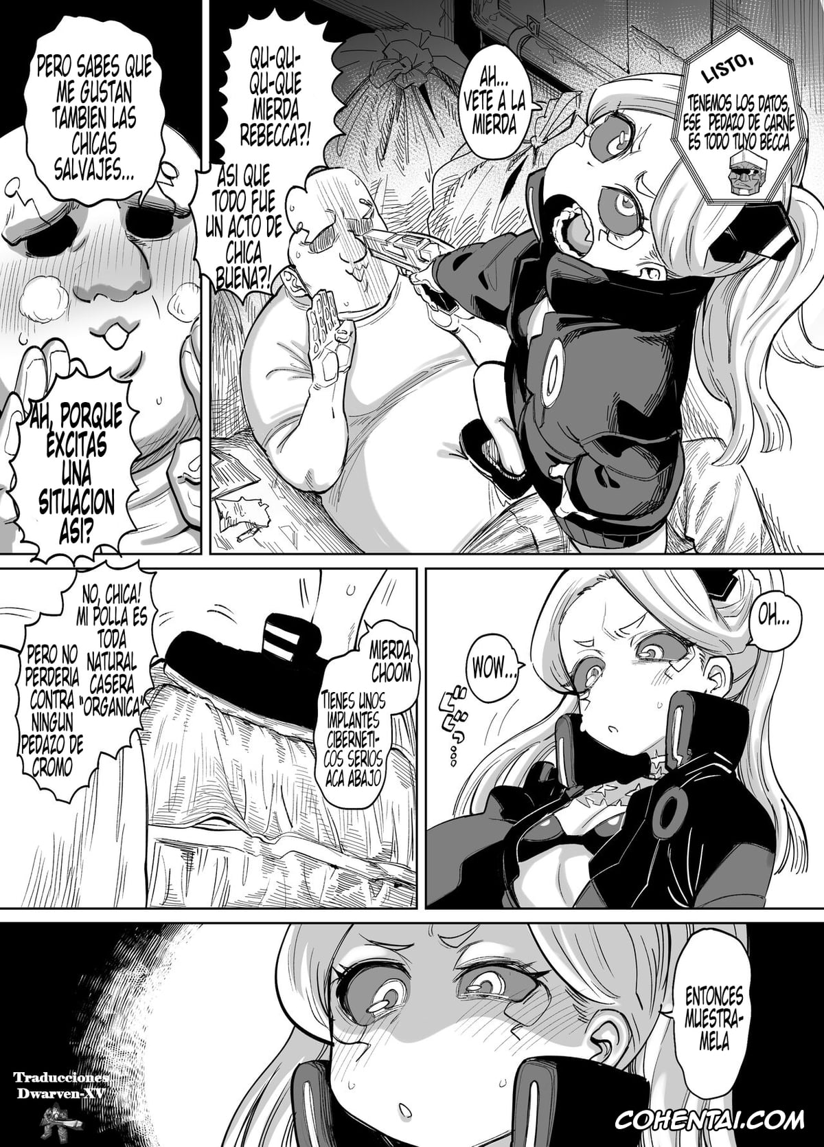 Cyberpunk porno, Rebecca porno, Rebecca-chan to Zukobako Manga (Cyberpunk: Edgerunners), pagina 2