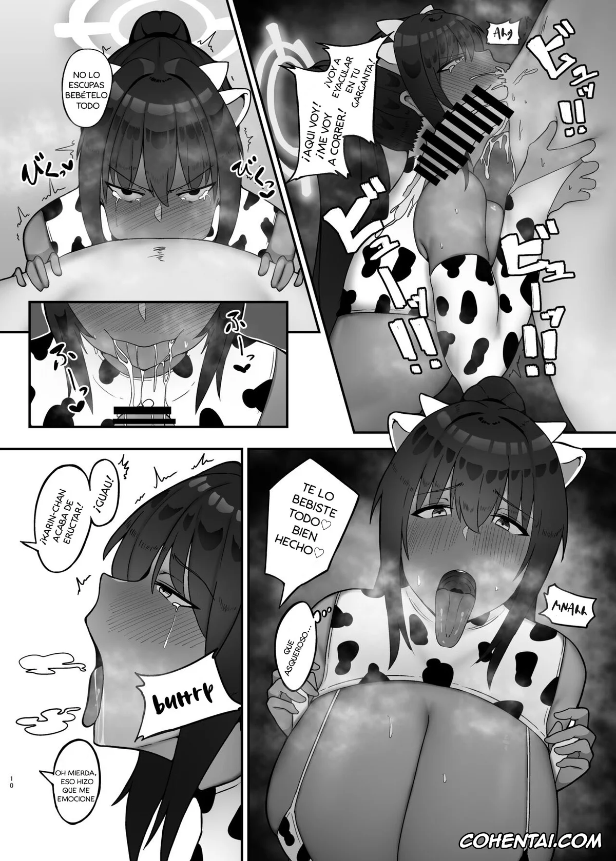 Blue Archive hentai, Karin Kakudate hentai, Moomoo Karin (Blue Archive), pagina 9