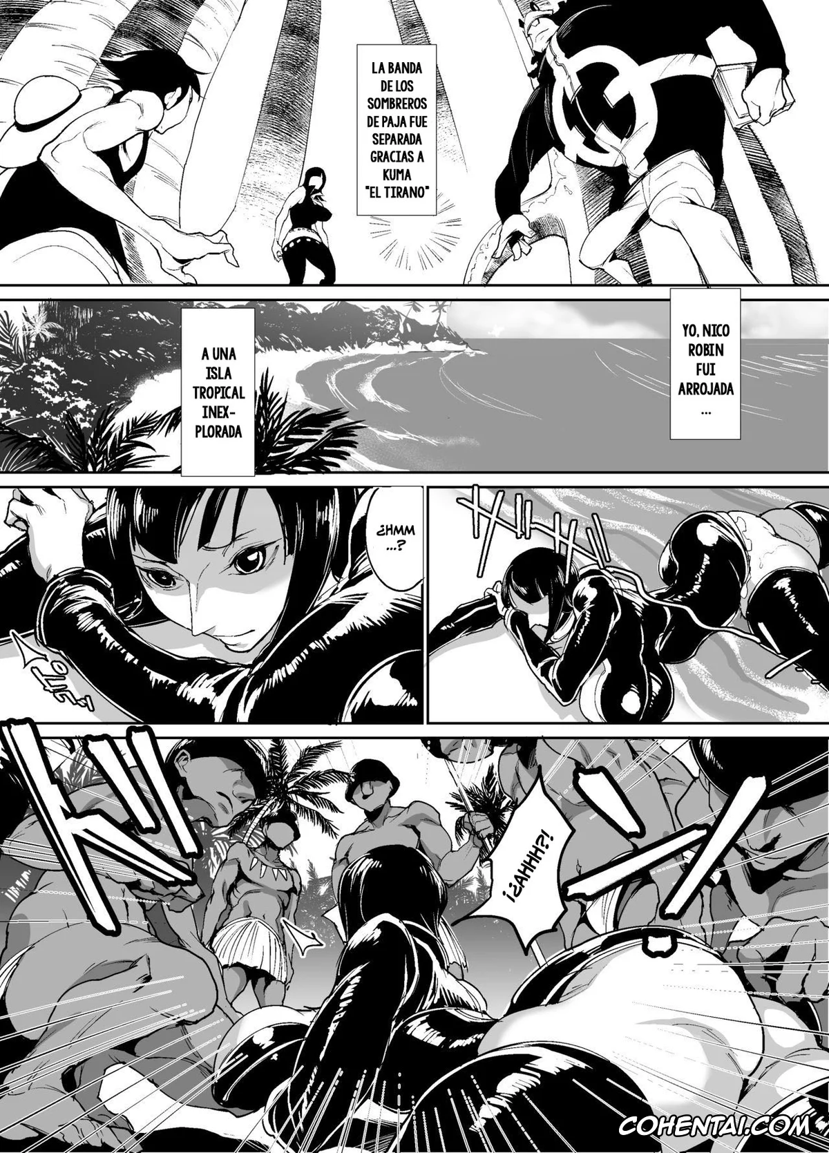 One Piece hentai, Nico Robin hentai, Nico Robin no Ibunka Kouyuuroku (One Piece), pagina 3