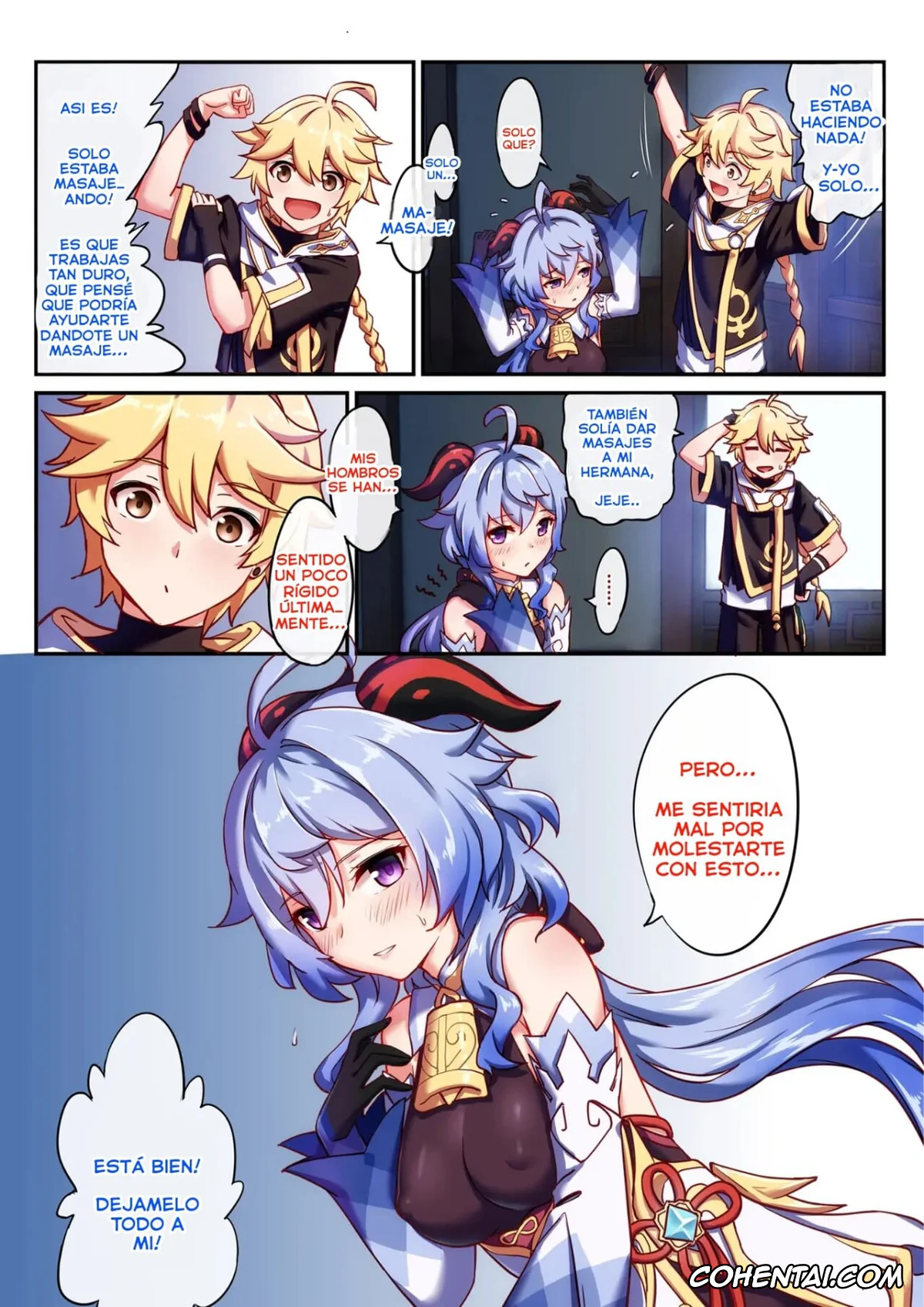 Genshin Impact xxx, Aether xxx, Ganyu xxx, Ganyu to no Zangyou (Genshin Impact), pagina 4