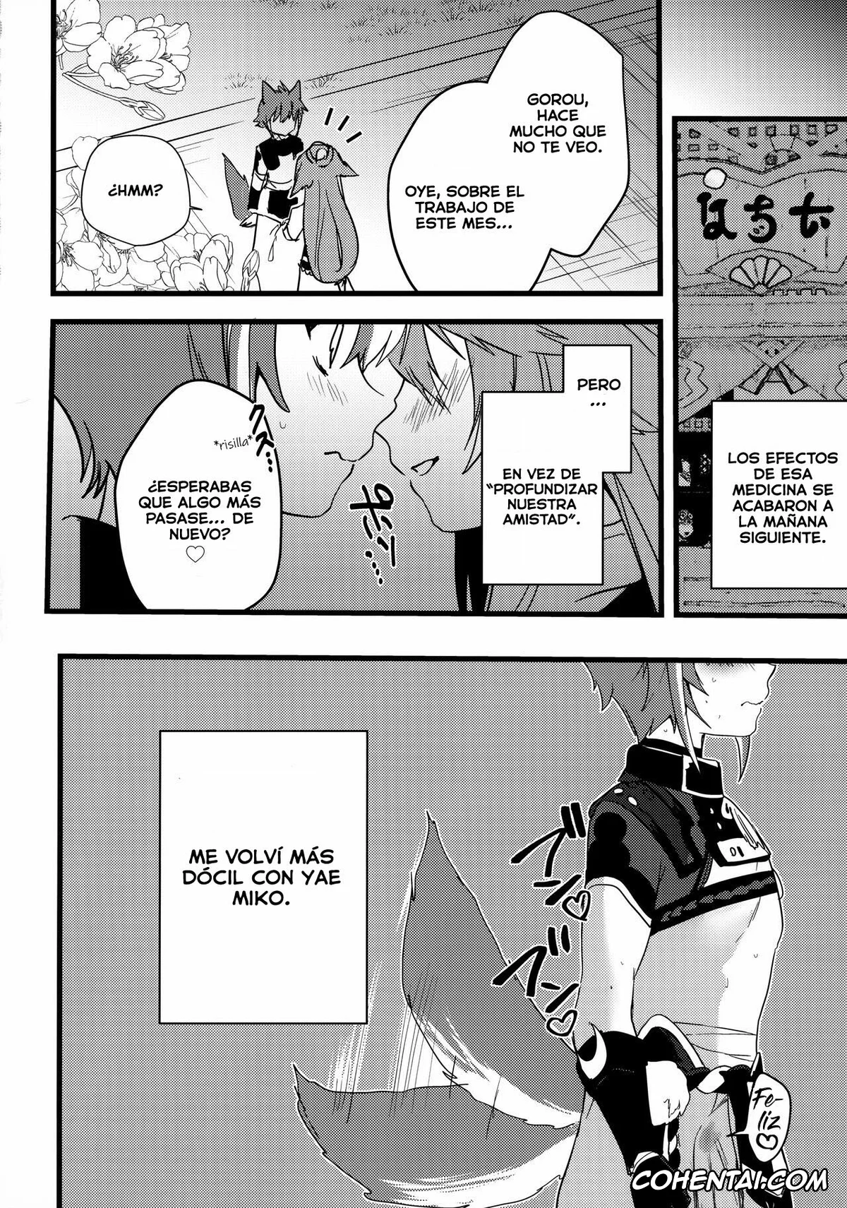 Genshin Impact xxx, Gorou xxx, Yae Miko xxx, Inu to Kitsune ga Majiwaru Yoru ni (Genshin Impact), pagina 28