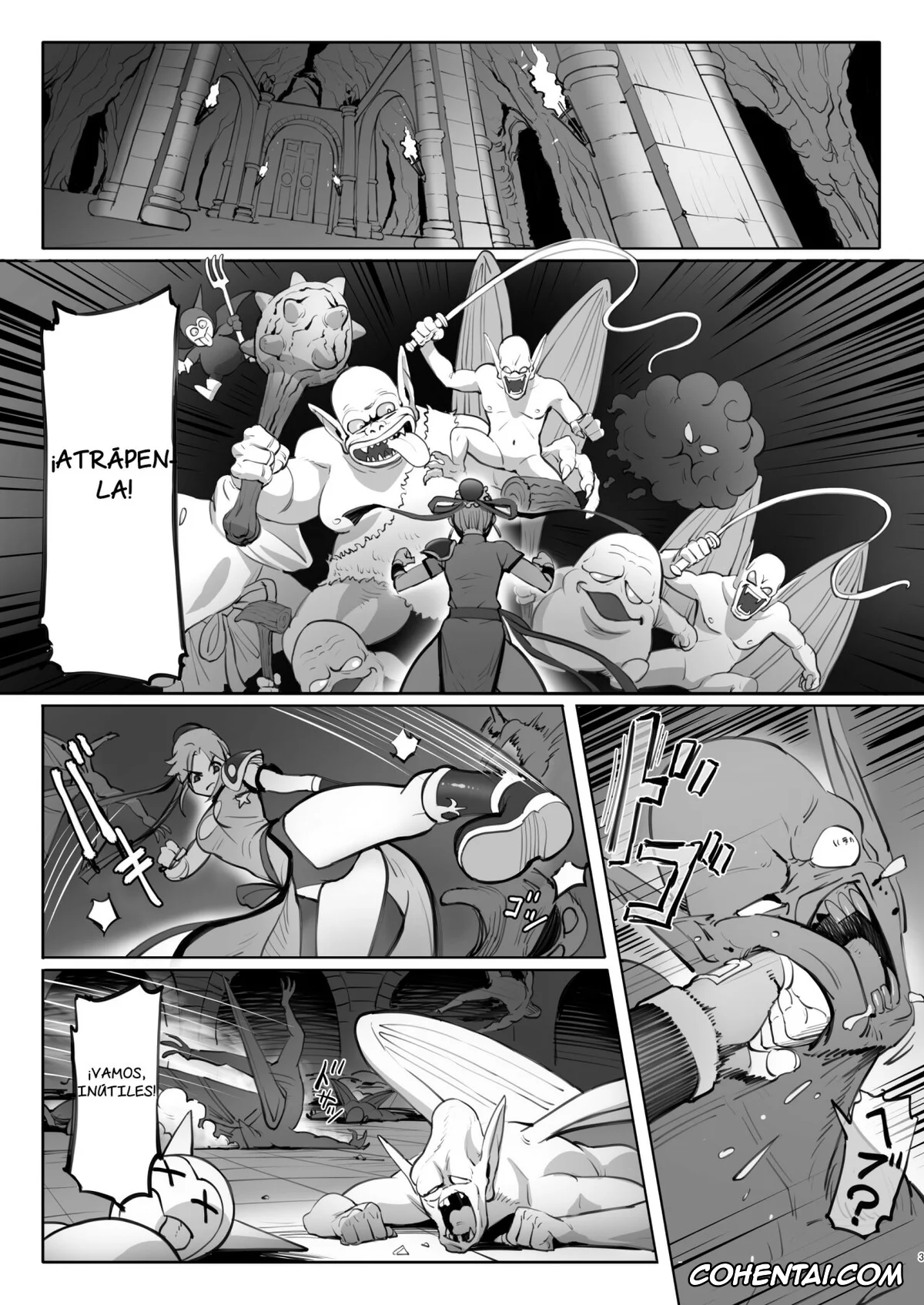 Dragon Quest Dai No Daibouken hentai, Maam hentai, Maam no Chouma Seibutsu Jikken Nikki (Dragon Quest Dai no Daibouken), pagina 3