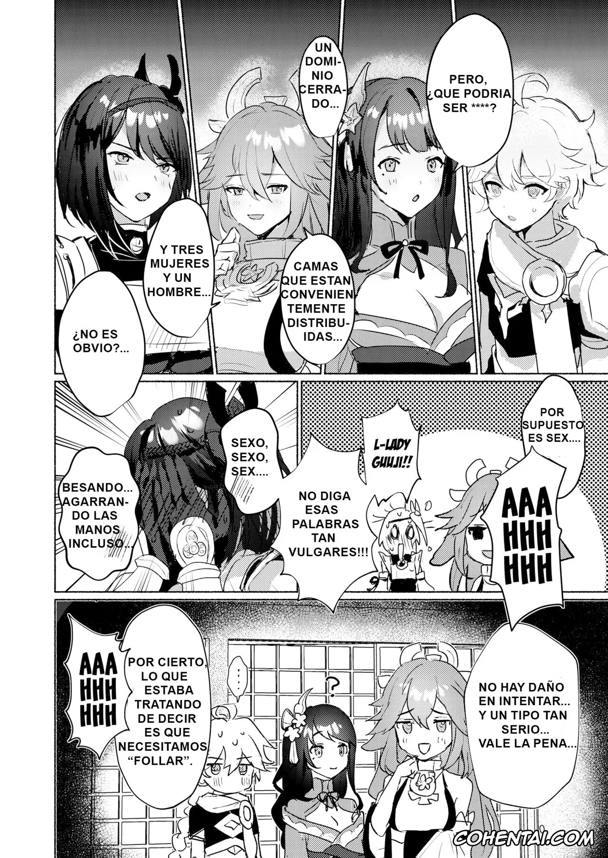 Genshin Impact hentai, Aether hentai, Raiden Shogun hentai, Sara Kujou hentai, Yae Miko hentai, Inazuma Gosanke to Sex Shinai to Derarenai Hikyou (Genshin Impact), pagina 3