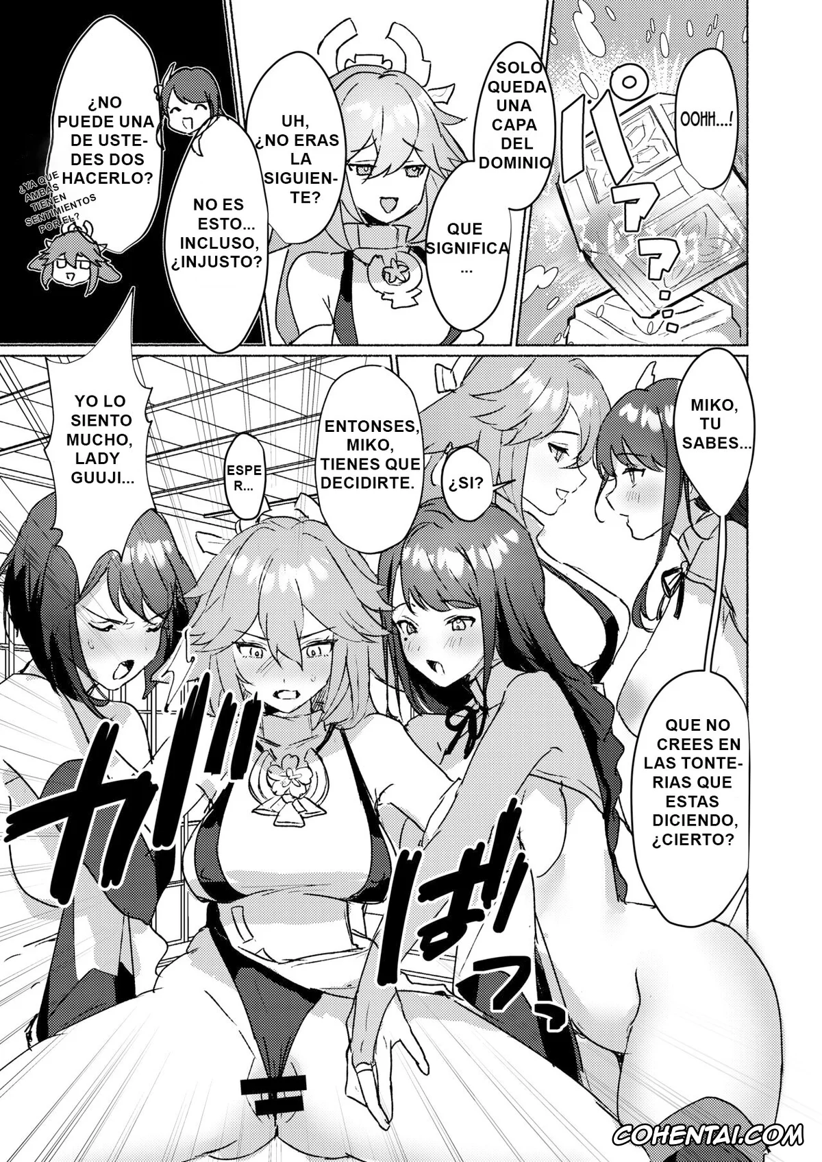 Genshin Impact hentai, Aether hentai, Raiden Shogun hentai, Sara Kujou hentai, Yae Miko hentai, Inazuma Gosanke to Sex Shinai to Derarenai Hikyou (Genshin Impact), pagina 12