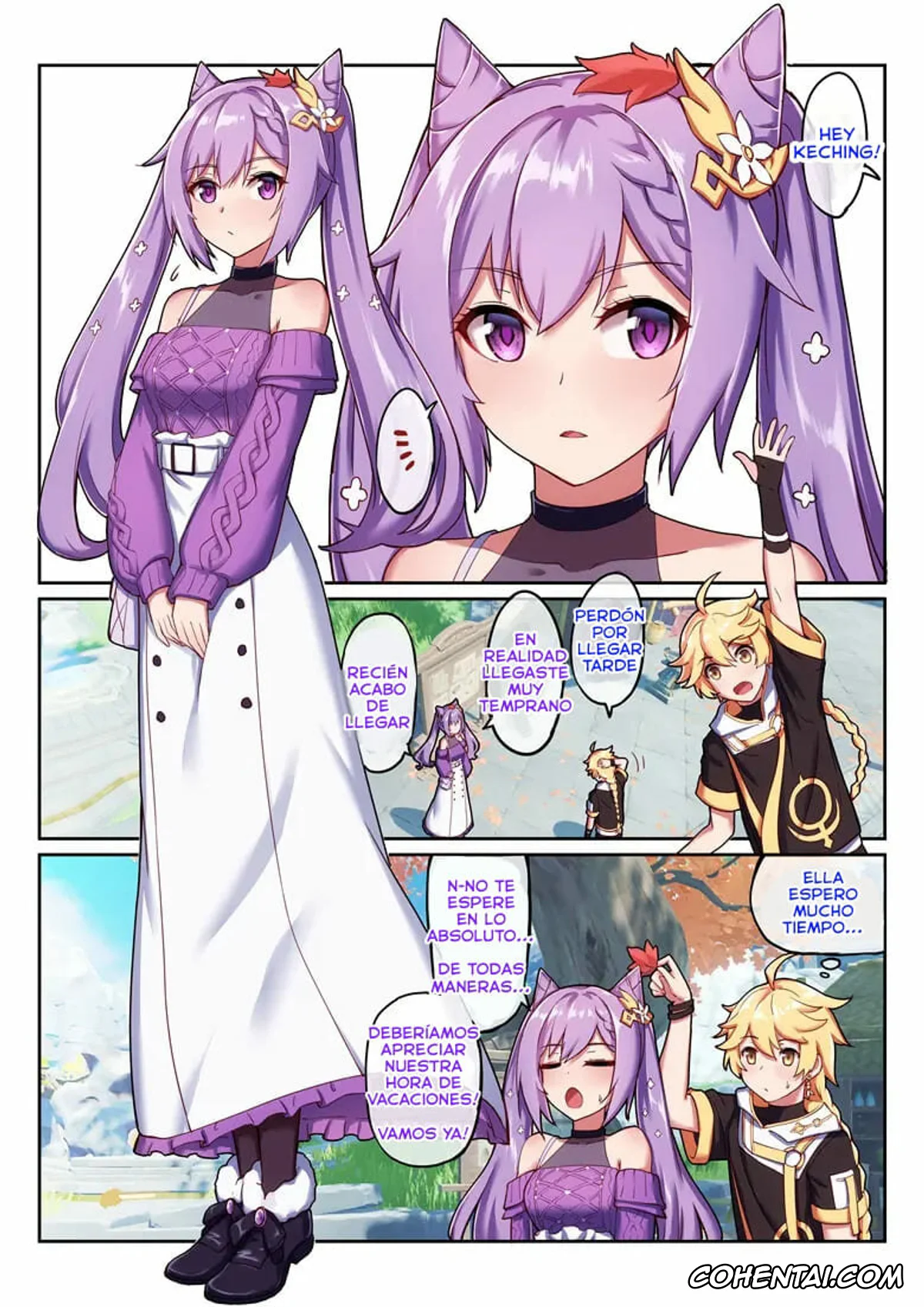 Genshin Impact porno, Aether porno, Keqing porno, Keqing’s Date With The Traveler (Genshin Impact), pagina 2