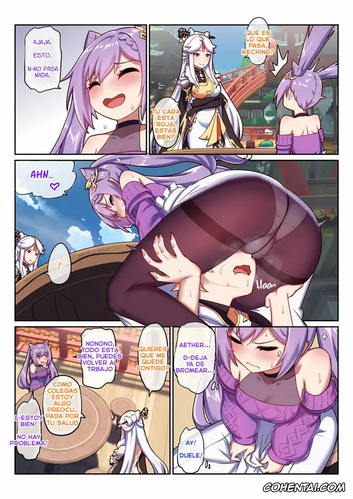 Genshin Impact xxx, Aether xxx, Keqing xxx, Keqing’s Date With The Traveler (Genshin Impact), pagina 7
