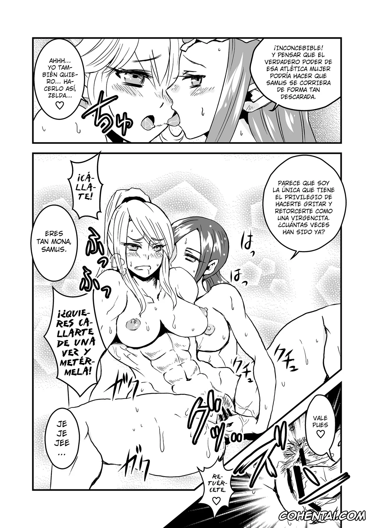 Metroid porno, The Legend Of Zelda porno, Princess Zelda porno, Yuri Yuri! ZelPeach SamuFit (Metroid, The Legend Of Zelda), pagina 5