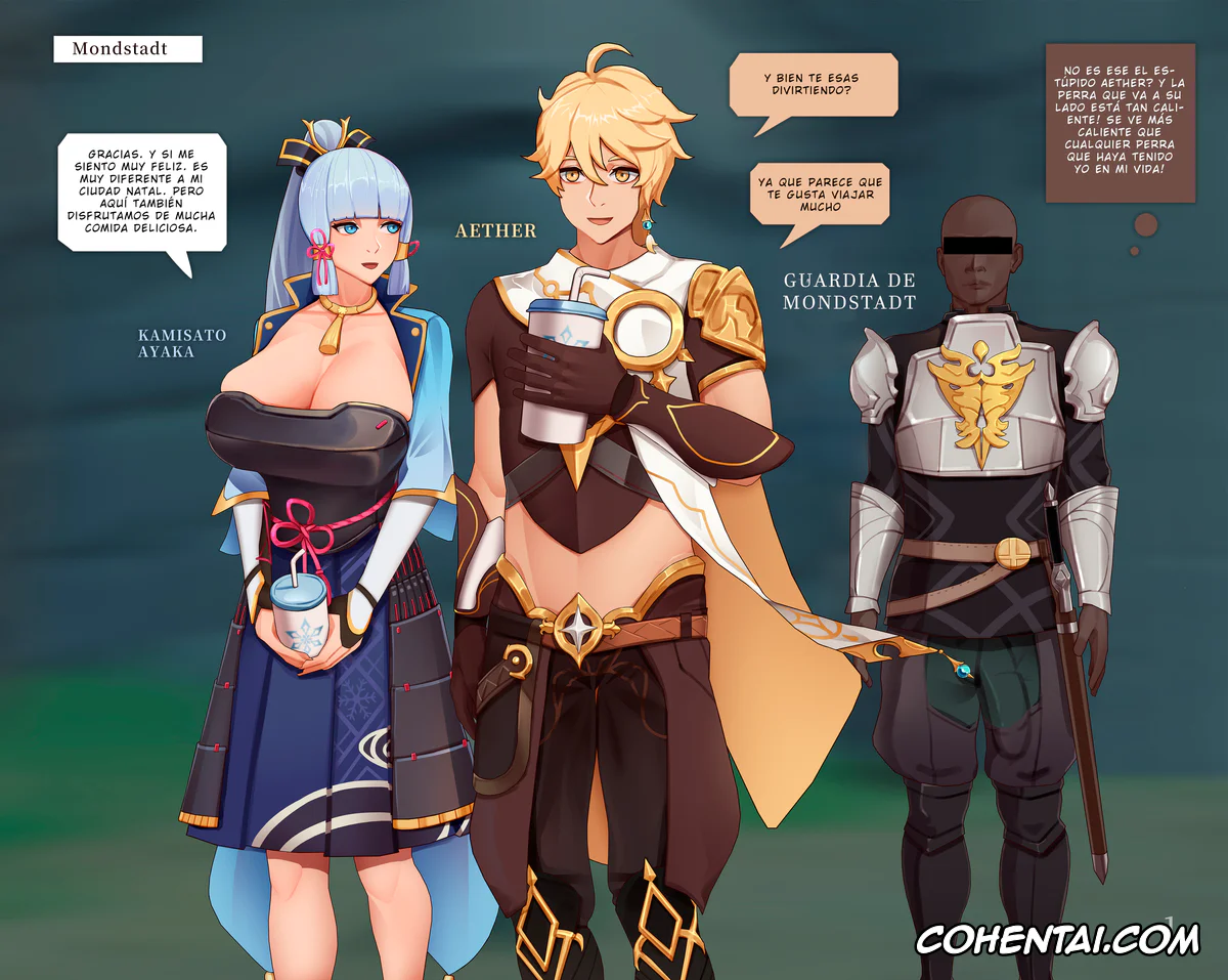 Genshin Impact hentai, Aether hentai, Ayaka Kamisato hentai, Aether and Kamisato’s Emotional Crisis (Genshin Impact), pagina 3