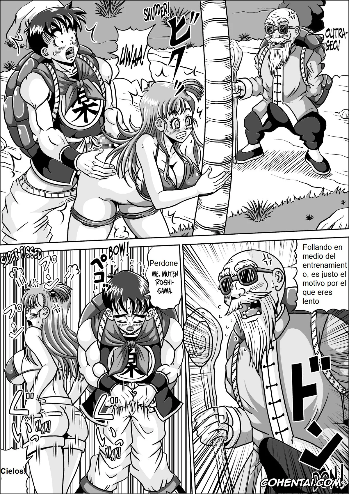 Dragon Ball porno, Bulma Briefs porno, krillin porno, Master Roshi porno, Shugyou Shitetara Koibito Otosarechatta (Dragon Ball), pagina 8