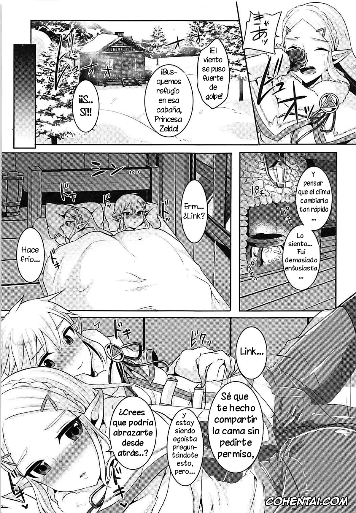 The Legend Of Zelda hentai, Link hentai, Princess Zelda hentai, Fuyu no Netsu to Futari no Himitsu (The Legend of Zelda: Breath of the Wild), pagina 6