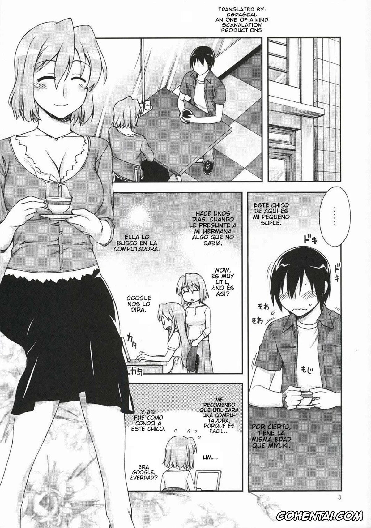 Lucky Star hentai, Yukari Takara hentai, Hito Zuma (Lucky Star), pagina 3