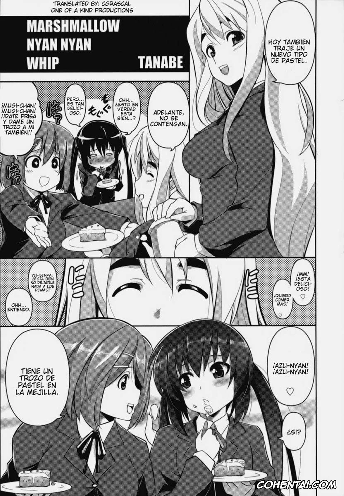 K-ON! porno, Azusa Nakano porno, Yui Hirasawa porno, MARSHMALLOW NYAN NYAN WHIP (K-ON!), pagina 2