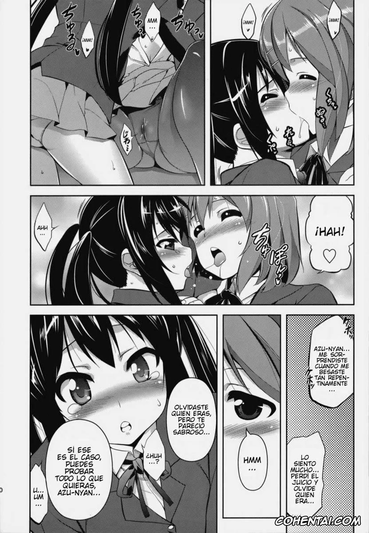 K-ON! hentai, Azusa Nakano hentai, Yui Hirasawa hentai, MARSHMALLOW NYAN NYAN WHIP (K-ON!), pagina 9