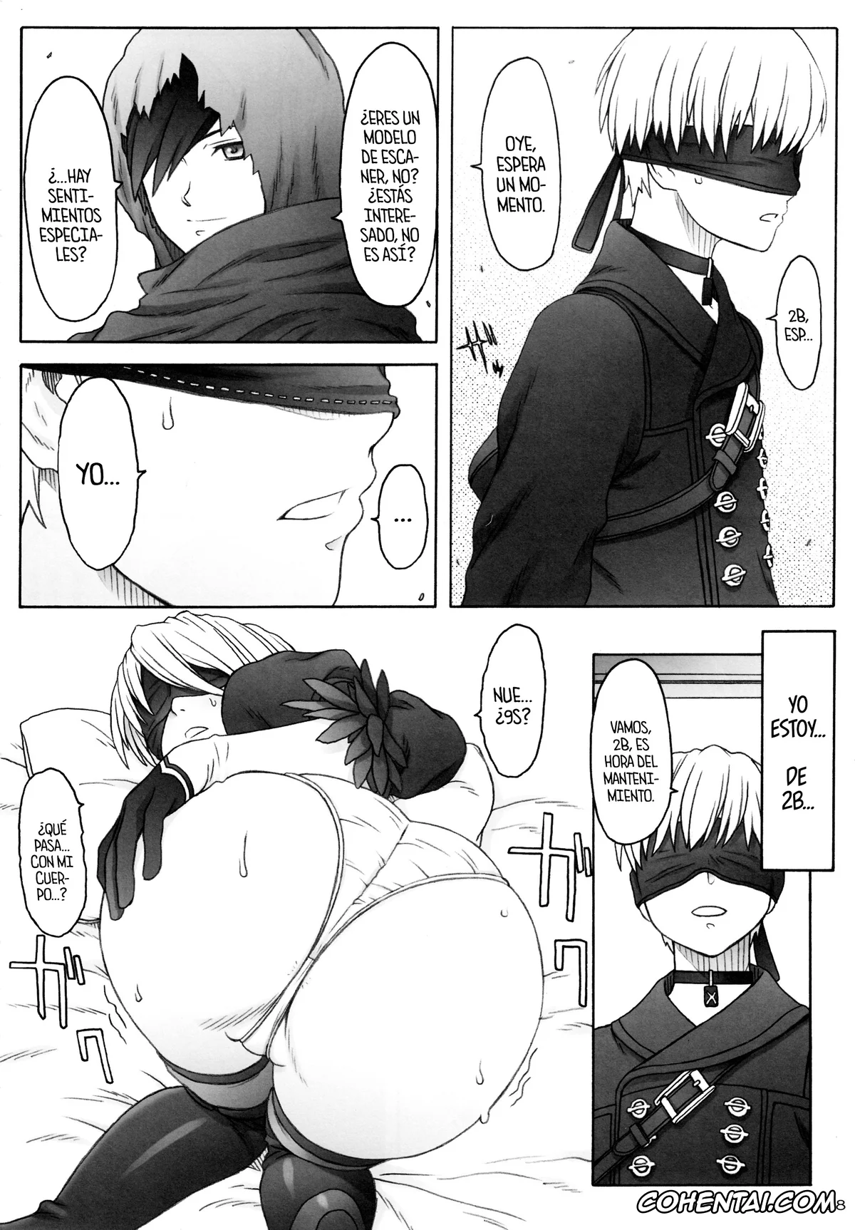 NieR:Automata hentai, Nier Automata hentai, 2B hentai, 9S hentai, AFFECTUS (NieR:Automata), pagina 6