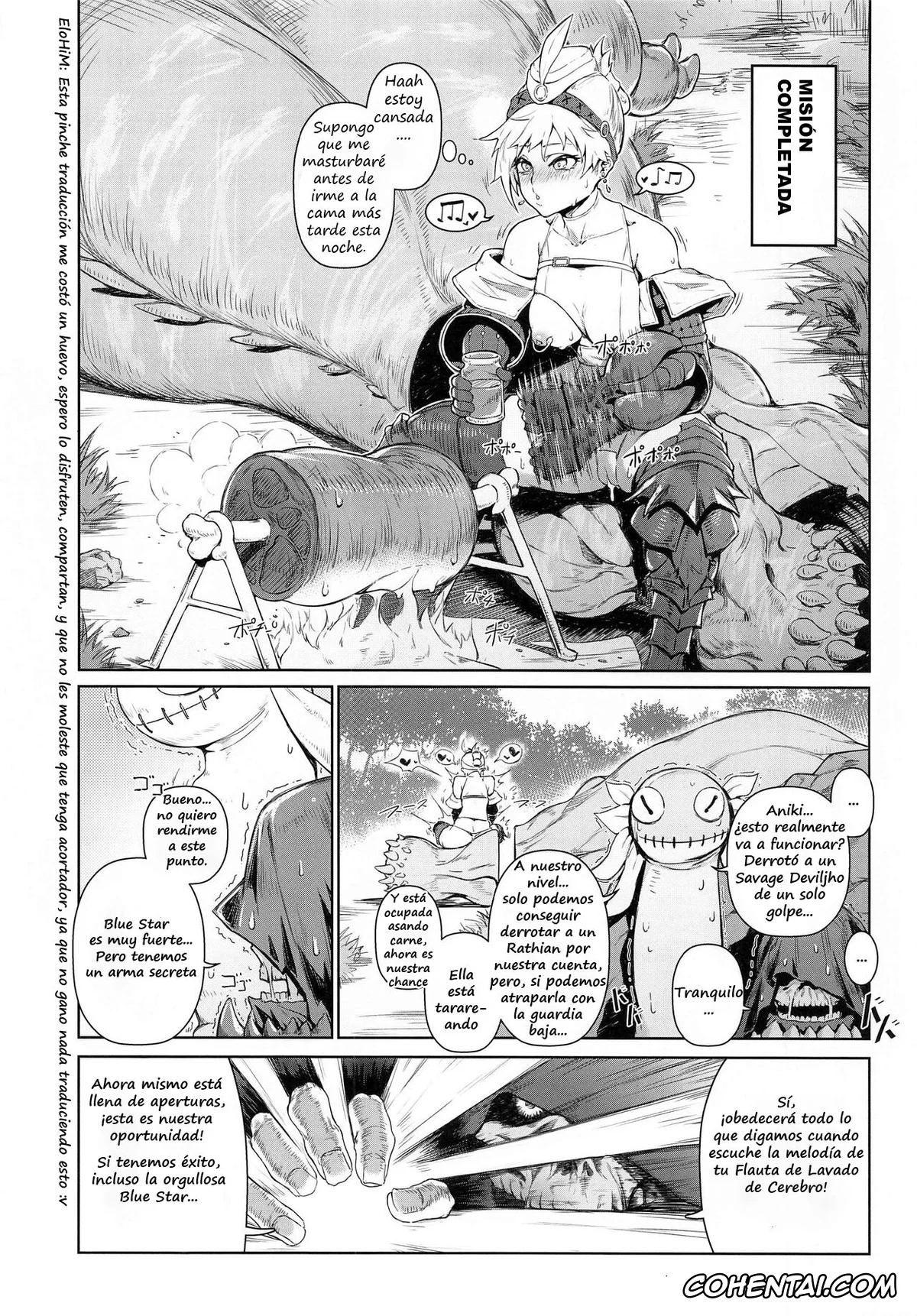 Monster Hunter hentai, Extreme Anal Hunter (Monster Hunter World), pagina 6