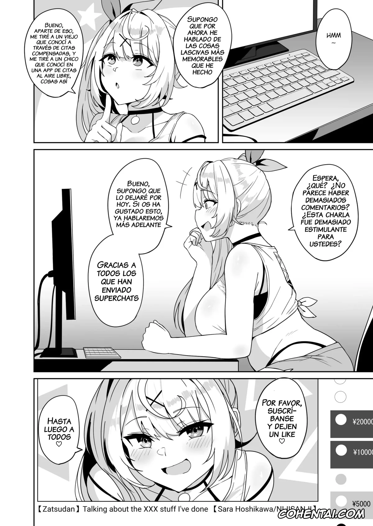 Nijisanji hentai, Hoshikawa Sara hentai, Ura de xx ttete Gomen! w (Hoshikawa Sara), pagina 21