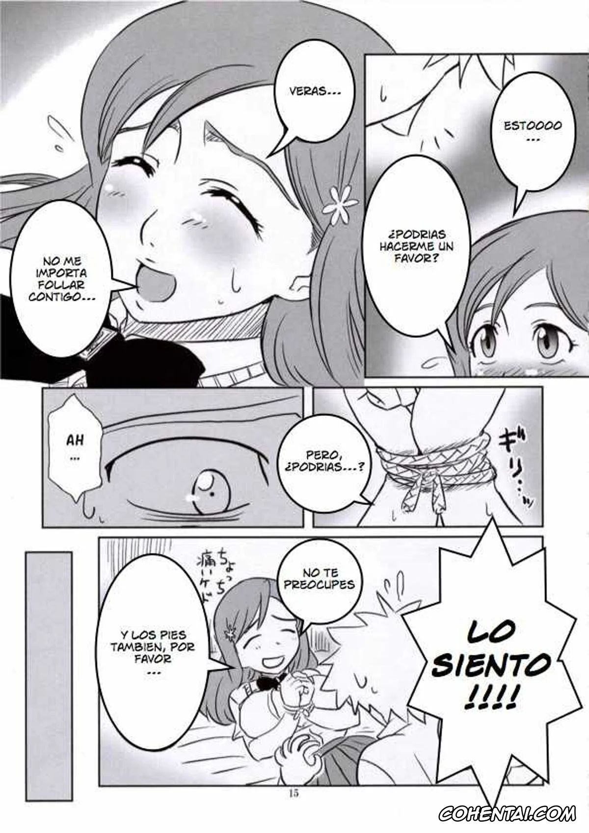 Bleach hentai, Ichigo Kurosaki hentai, Orihime Inoue hentai, Seifuku To Iu Na no Kyouki (Bleach), pagina 12