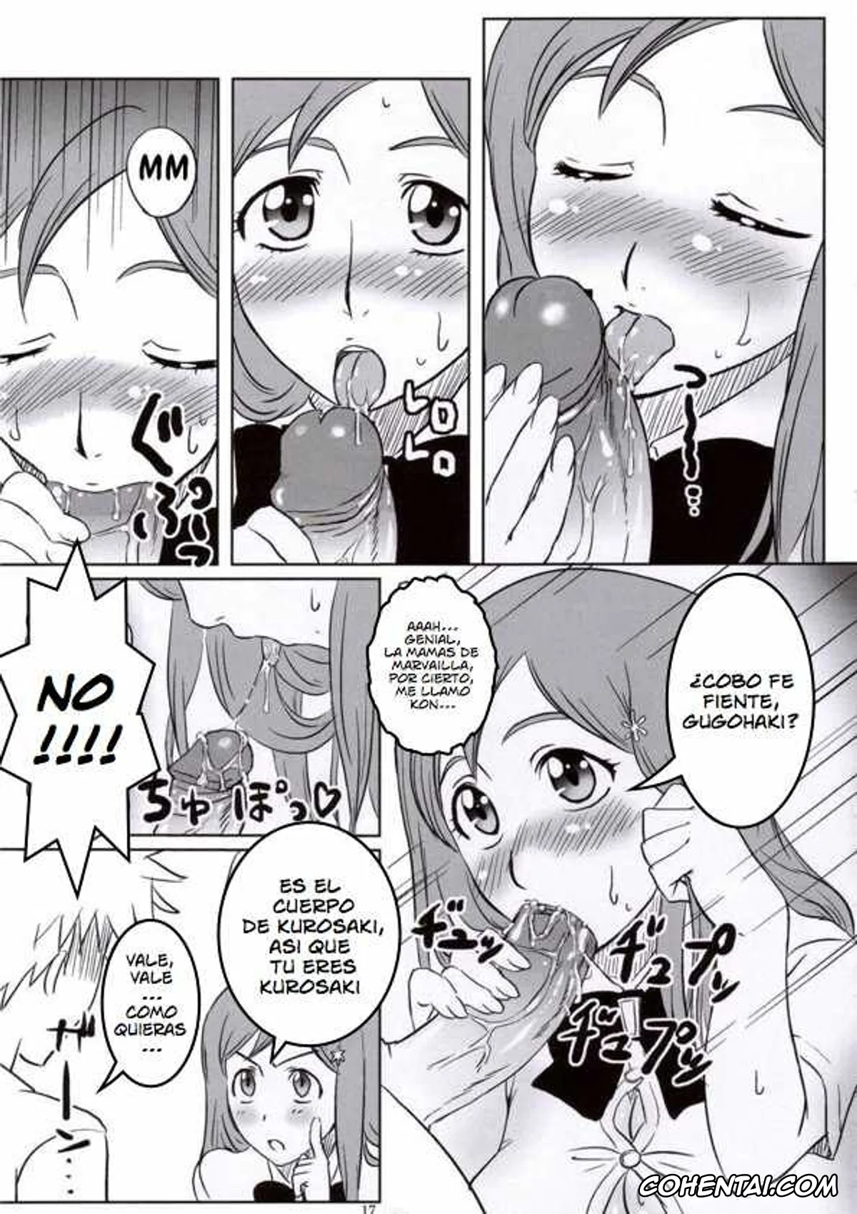 Bleach porno, Ichigo Kurosaki porno, Orihime Inoue porno, Seifuku To Iu Na no Kyouki (Bleach), pagina 14