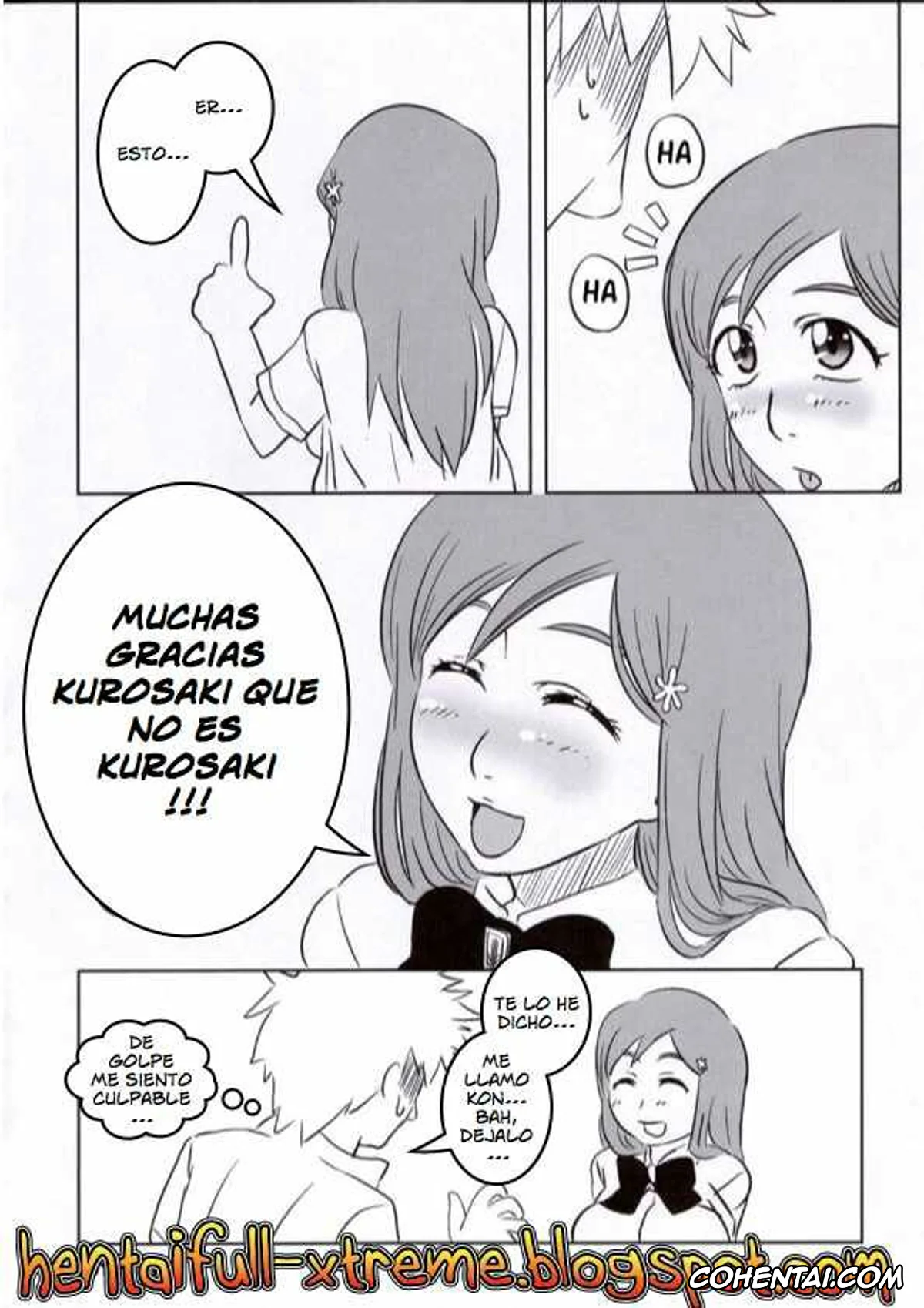 Bleach porno, Ichigo Kurosaki porno, Orihime Inoue porno, Seifuku To Iu Na no Kyouki (Bleach), pagina 35