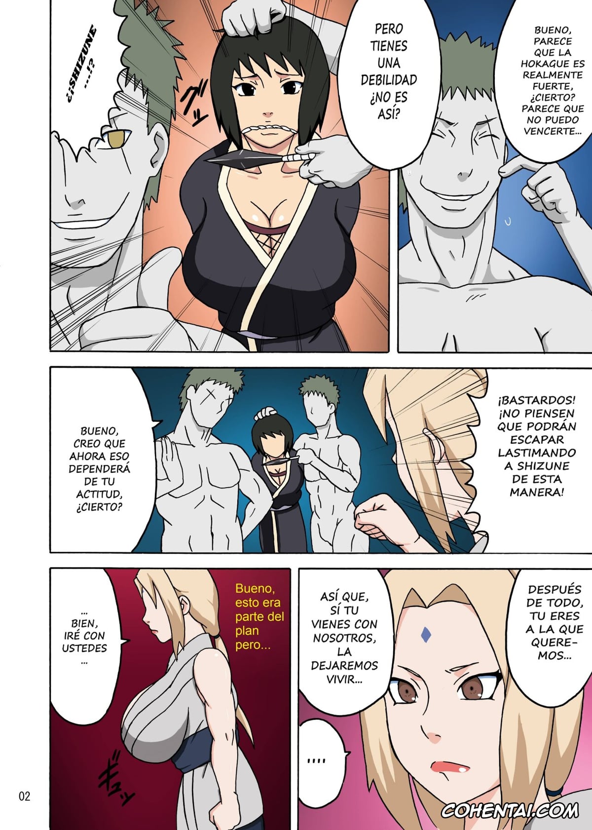 NARUTO hentai, Ino Yamanaka hentai, Sakura Haruno hentai, Samui hentai, Shizune hentai, Tsunade hentai, Zetsu hentai, Tsunade no In Kangoku R (Naruto), pagina 3