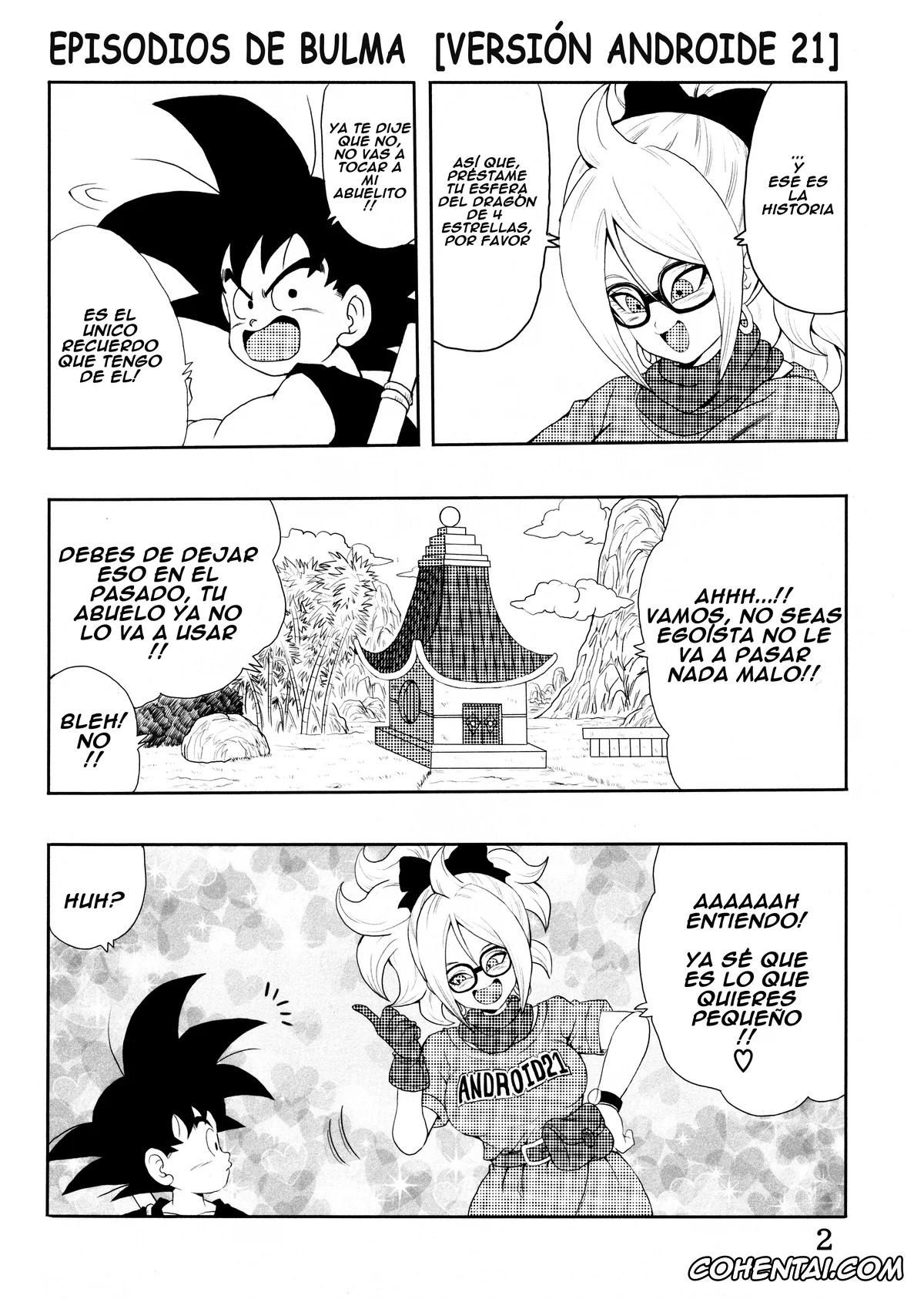 Dragon Ball hentai, Dragon Ball Z hentai, Android 21 hentai, Master Roshi hentai, Oolong hentai, Son Goku hentai, Episode of Bulma – Android 21 Version (Dragon Ball), pagina 9