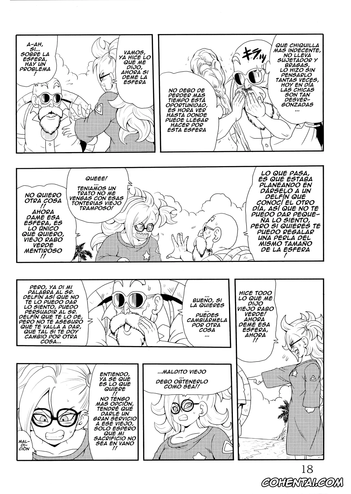 Dragon Ball xxx, Dragon Ball Z xxx, Android 21 xxx, Master Roshi xxx, Oolong xxx, Son Goku xxx, Episode of Bulma – Android 21 Version (Dragon Ball), pagina 25