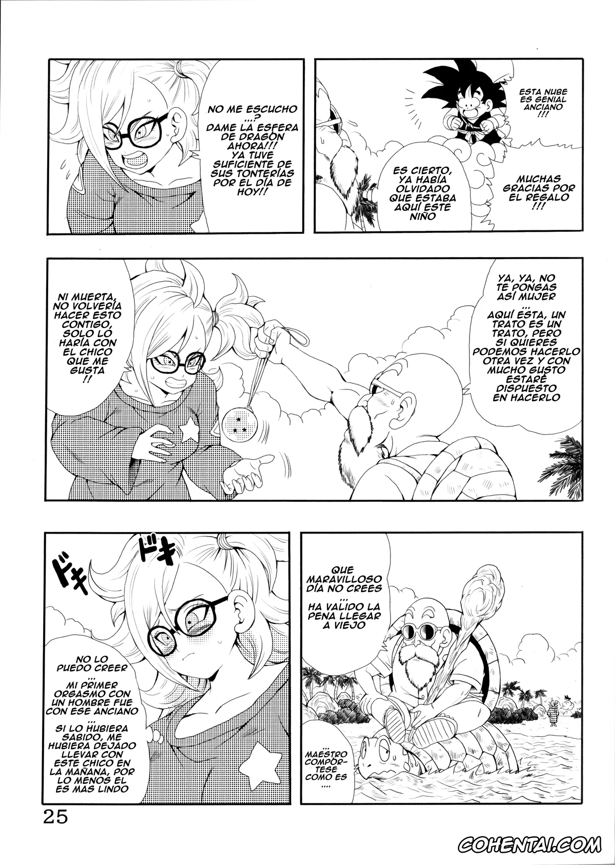 Dragon Ball porno, Dragon Ball Z porno, Android 21 porno, Master Roshi porno, Oolong porno, Son Goku porno, Episode of Bulma – Android 21 Version (Dragon Ball), pagina 32
