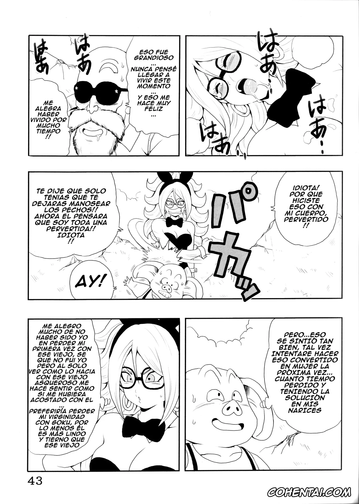 Dragon Ball porno, Dragon Ball Z porno, Android 21 porno, Master Roshi porno, Oolong porno, Son Goku porno, Episode of Bulma – Android 21 Version (Dragon Ball), pagina 50