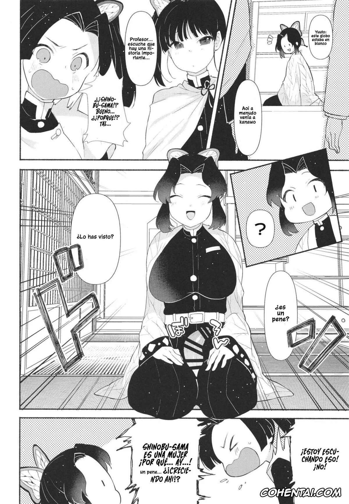 Kimetsu No Yaiba | Demon Slayer xxx, Aoi Kanzaki xxx, Kanao Tsuyuri xxx, Shinobu Kochou xxx, Kochou Shinobu-shiki Futanari Kokyuuhou (Kimetsu no Yaiba), pagina 4