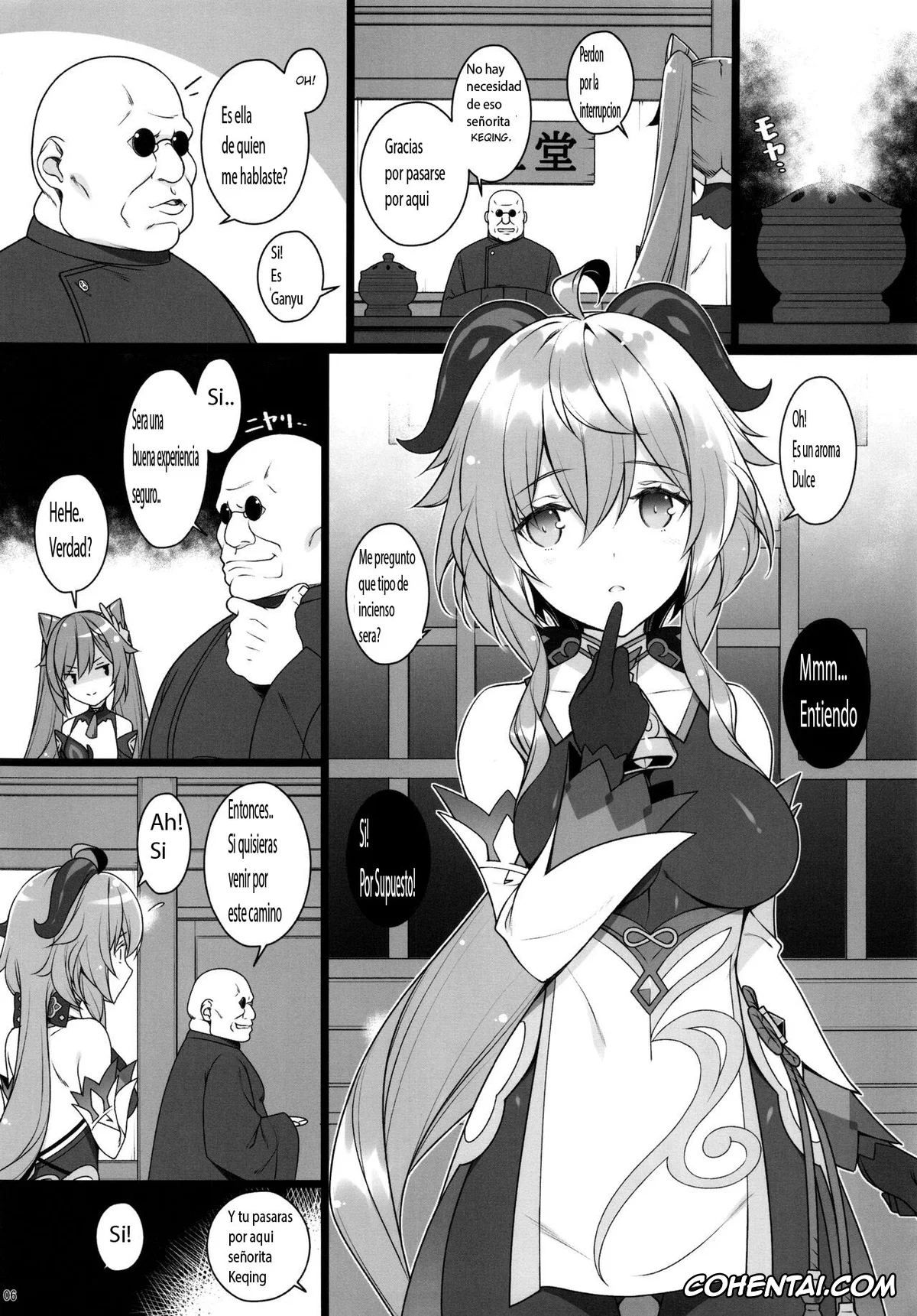 Genshin Impact porno, Ganyu porno, Keqing porno, Gokuraku Kikou (Genshin Impact), pagina 5