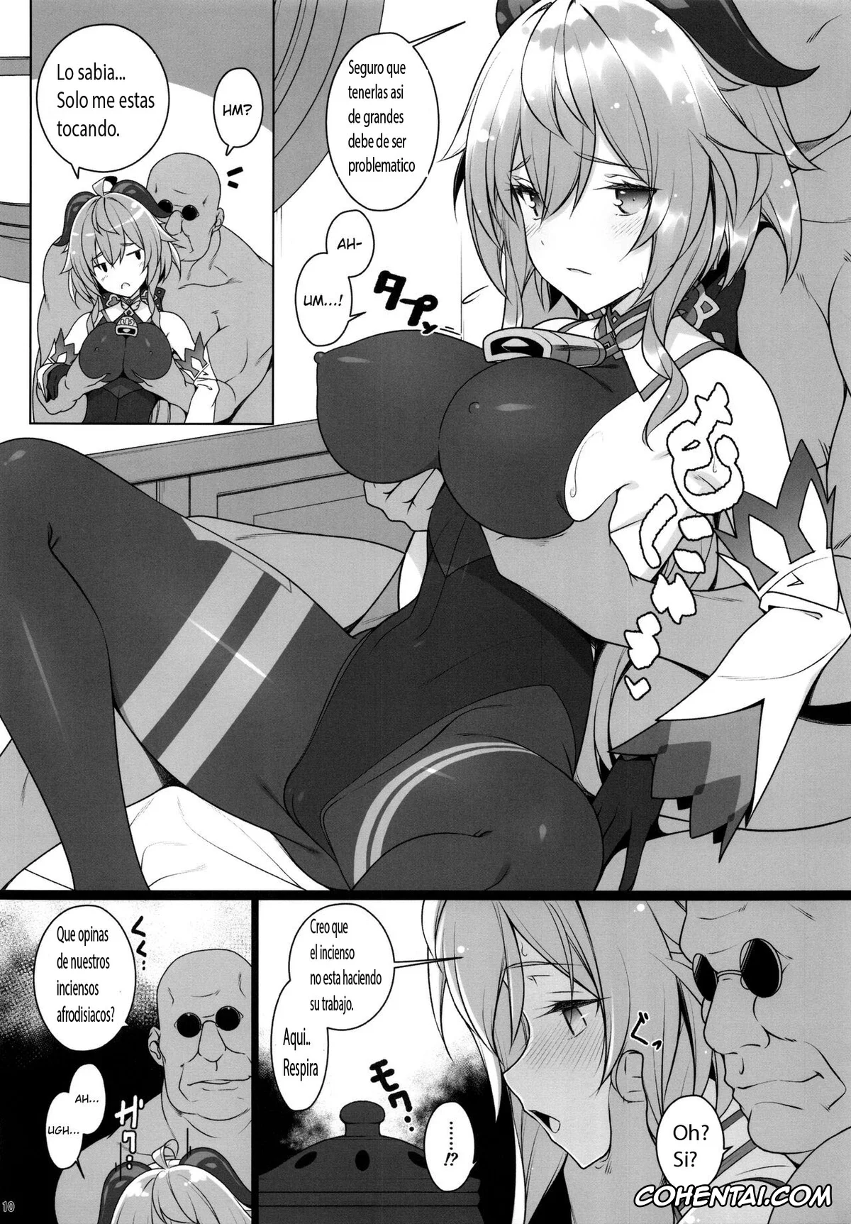 Genshin Impact hentai, Ganyu hentai, Keqing hentai, Gokuraku Kikou (Genshin Impact), pagina 9