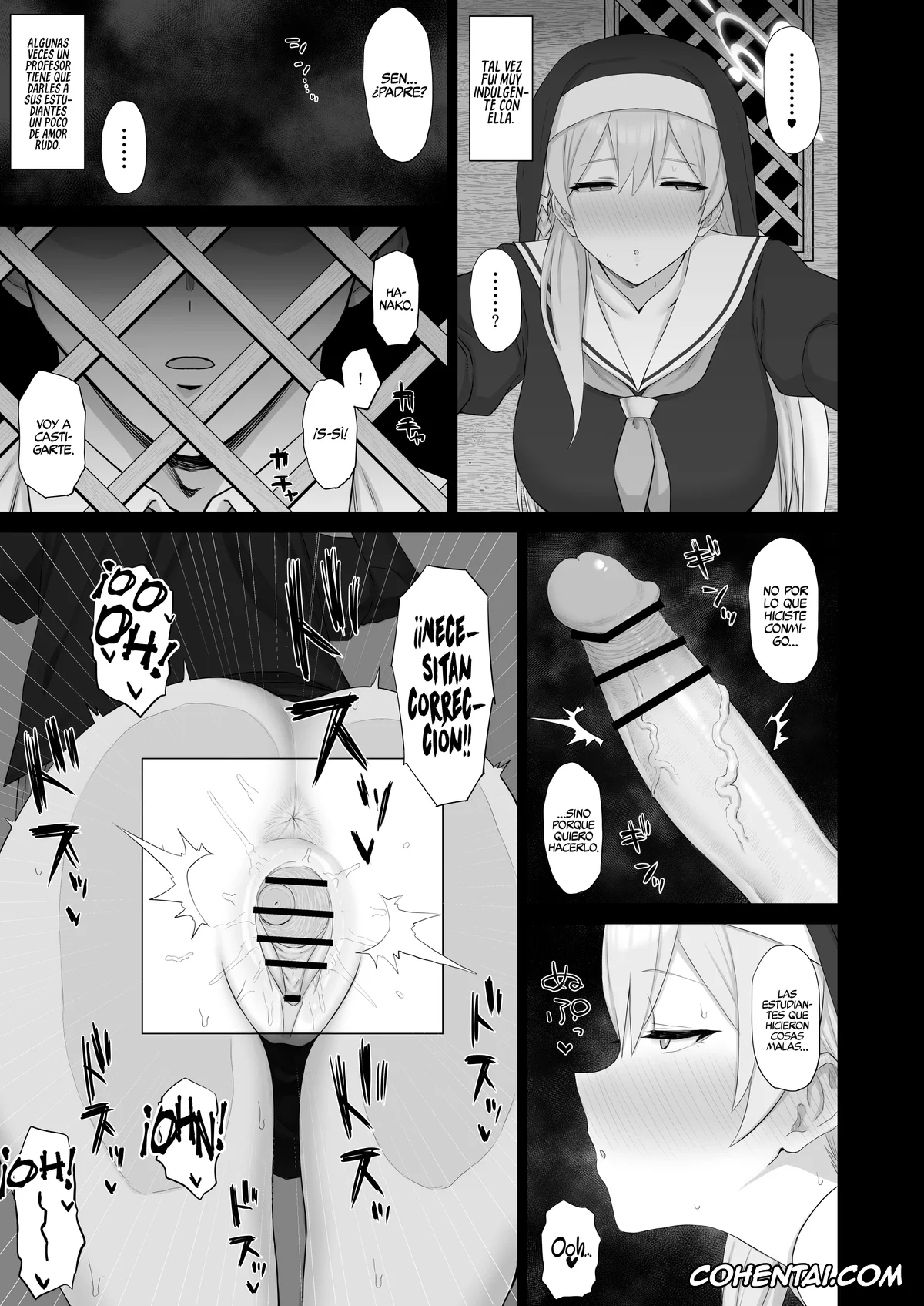 Blue Archive hentai, Hanako Urawa hentai, Roshutsu Shoujo to Zange Ana (Blue Archive), pagina 12