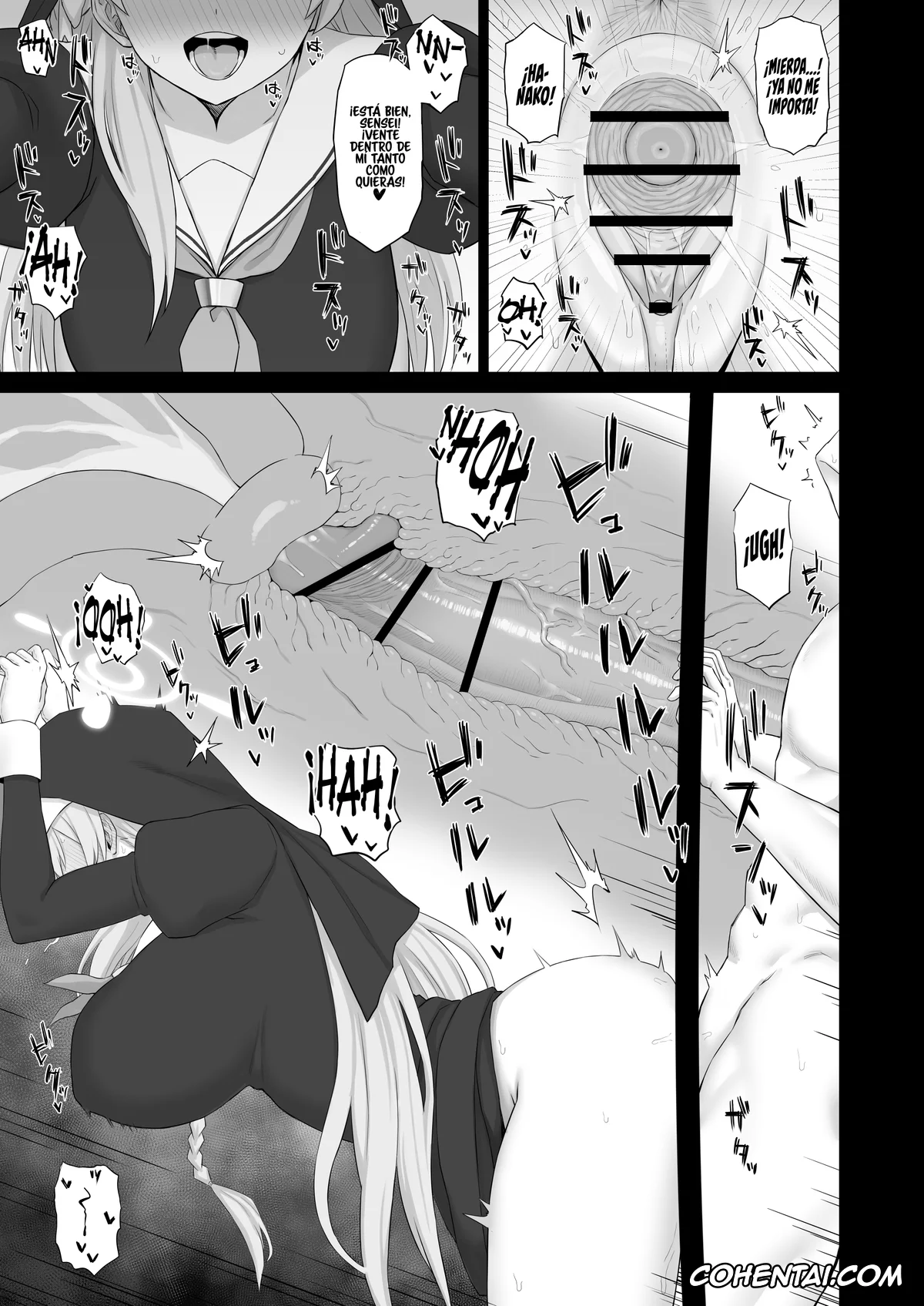 Blue Archive xxx, Hanako Urawa xxx, Roshutsu Shoujo to Zange Ana (Blue Archive), pagina 16