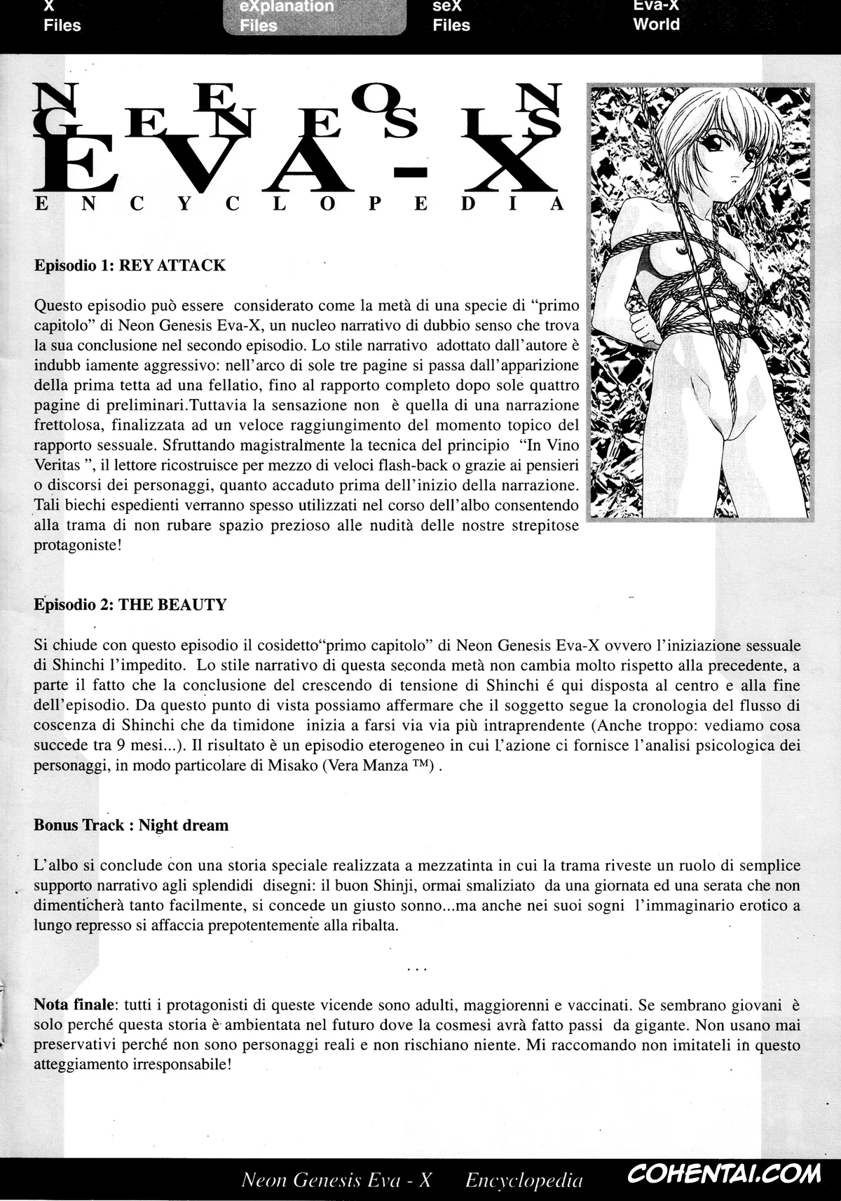 Neon Genesis Evangelion xxx, Gendo Ikari xxx, Misato Katsuragi xxx, Rei Ayanami xxx, Ritsuko Akagi xxx, Shinji Ikari xxx, Neon Genesis EVA-X (Evangelion X Cannarsi edition) (Neon Genesis Evangelion), pagina 52