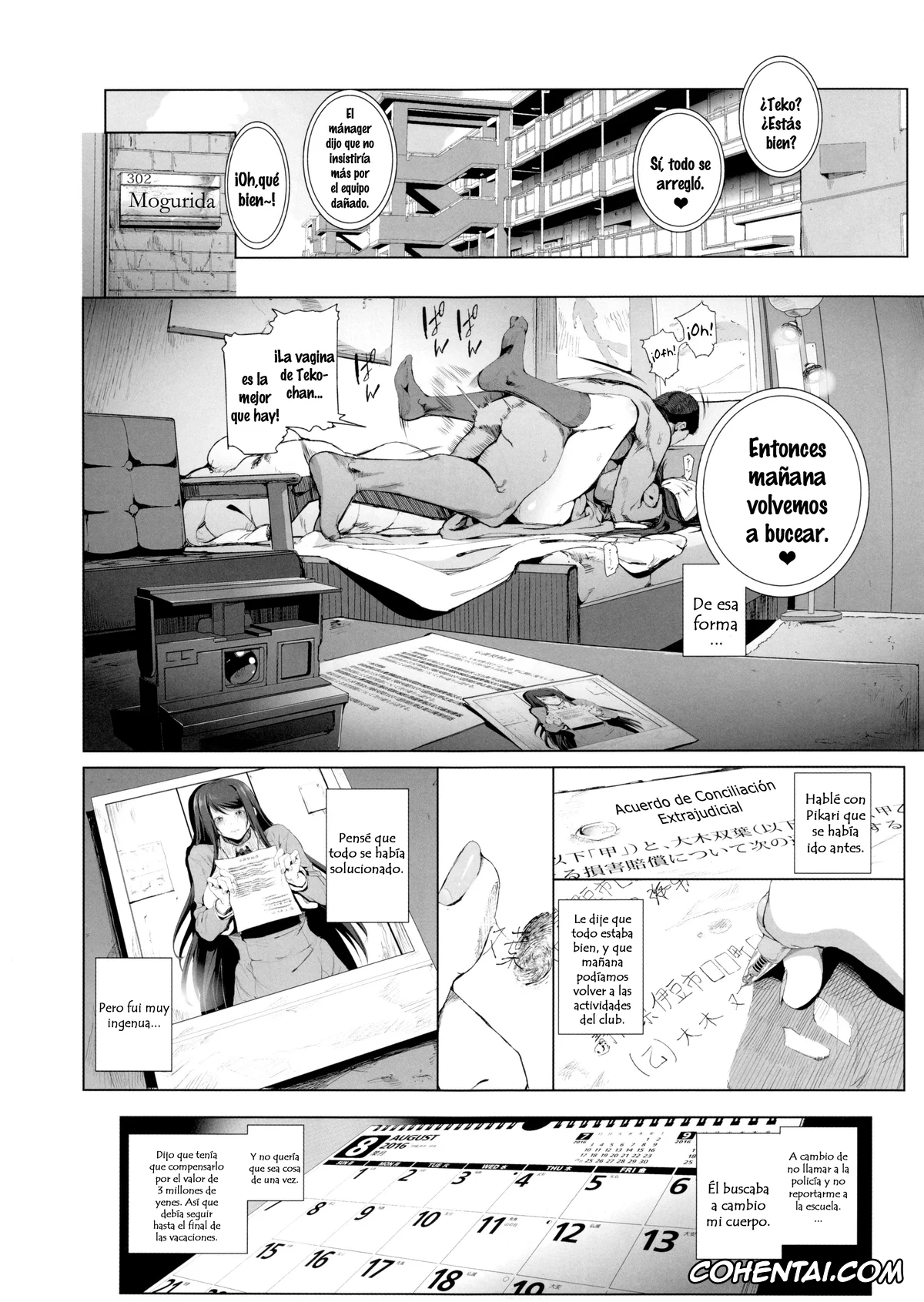 Amanchu porno, Futaba Ooki porno, Kairaku Suisou ~Taiboku Futaba to Diving Shop Tenchou (51) no SEX ni Oboreru Natsu no Choukyou Gasshuku~ (Amanchu!), pagina 5