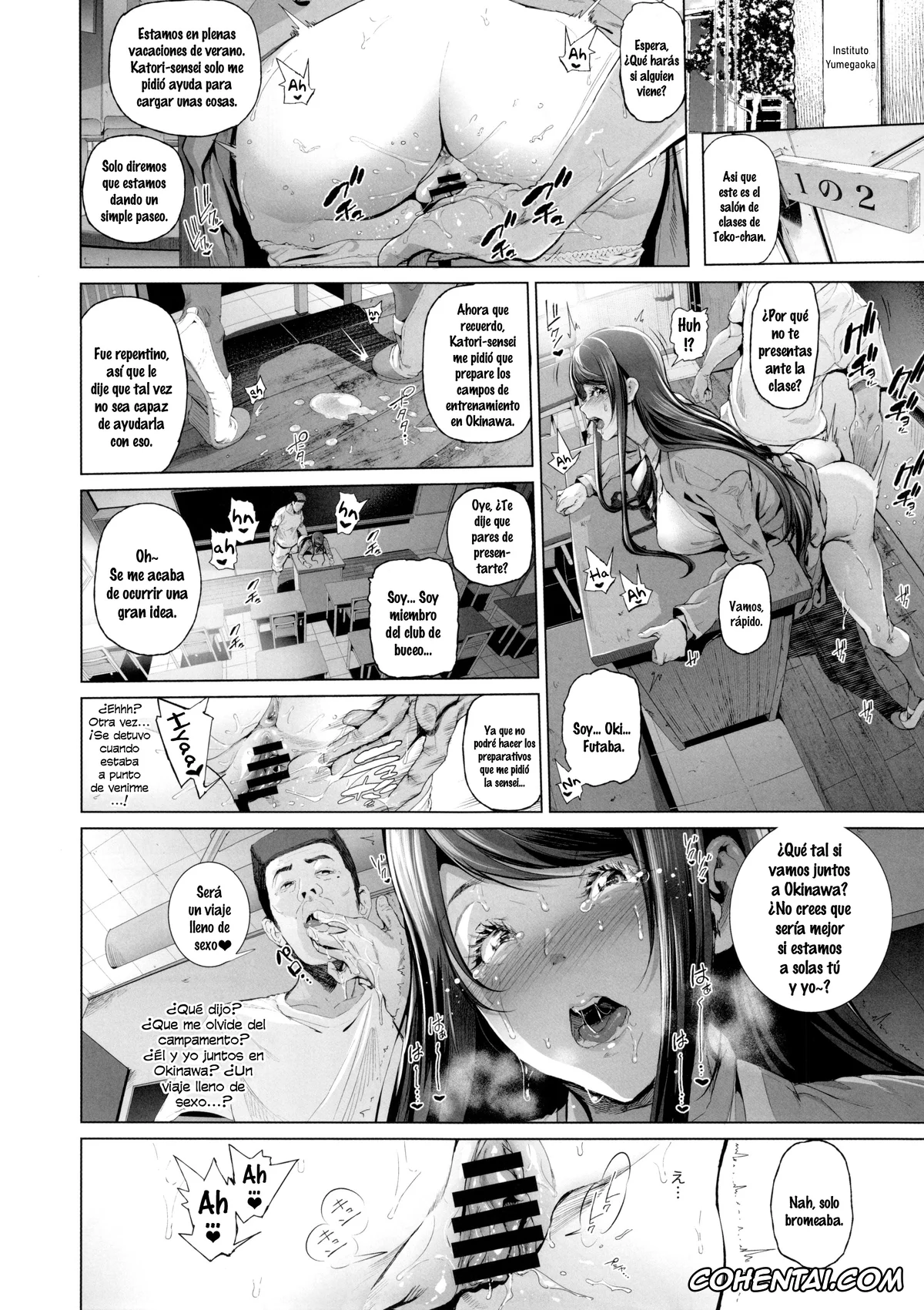 Amanchu porno, Futaba Ooki porno, Kairaku Suisou ~Taiboku Futaba to Diving Shop Tenchou (51) no SEX ni Oboreru Natsu no Choukyou Gasshuku~ (Amanchu!), pagina 11