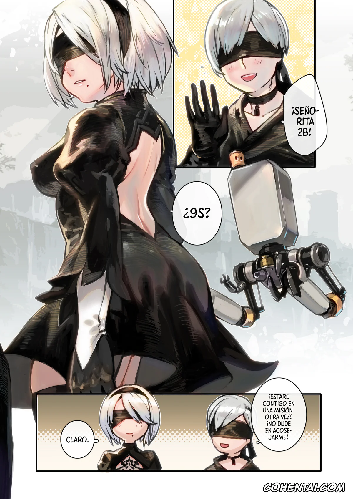 NieR:Automata hentai, Nier Automata hentai, 2B hentai, 9S hentai, 2B9S (NieR:Automata), pagina 3