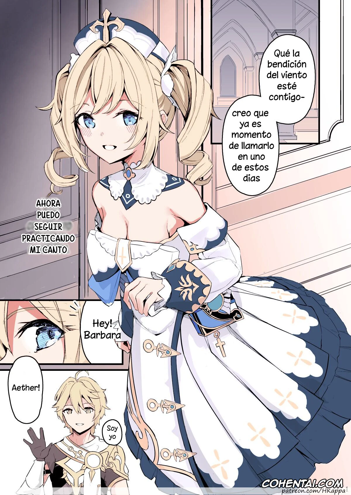 Genshin Impact porno, Aether porno, Barbara Pegg porno, Sunao na Kimochi de (Genshin Impact), pagina 2
