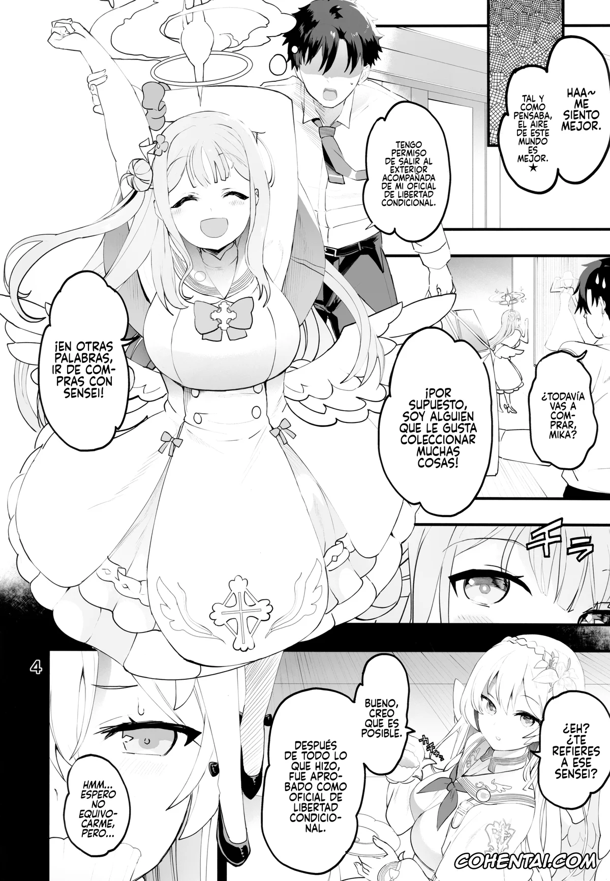 Blue Archive hentai, Mika Misono hentai, Mikakutei de Miseijuku na Ohime-sama❤ (Blue Archive), pagina 3