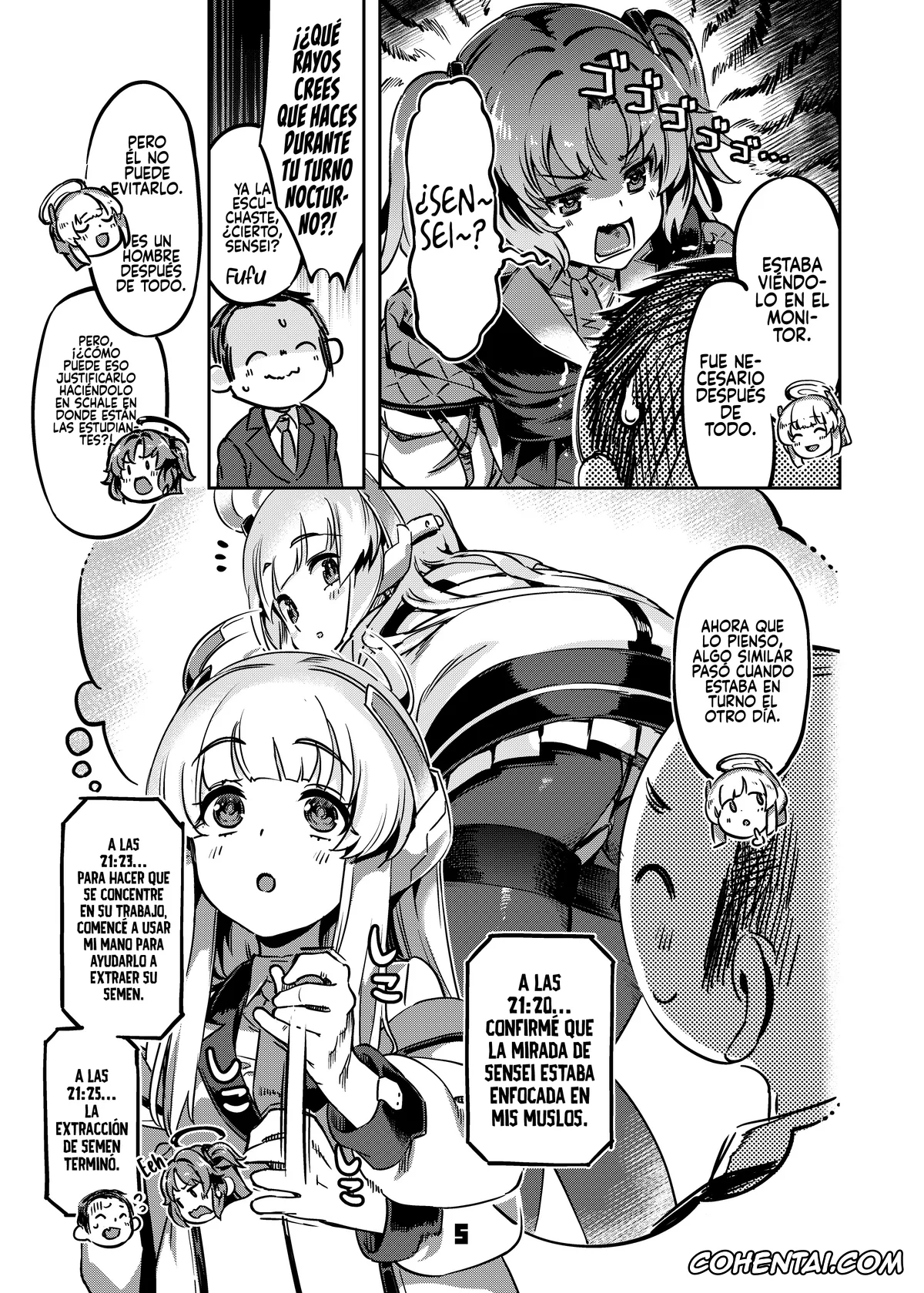 Blue Archive xxx, Noa Ushio xxx, Sensei xxx, Yuuka Hayase xxx, Sensei! Sakiccho dake de Iin Desu ka? (Blue Archive), pagina 4