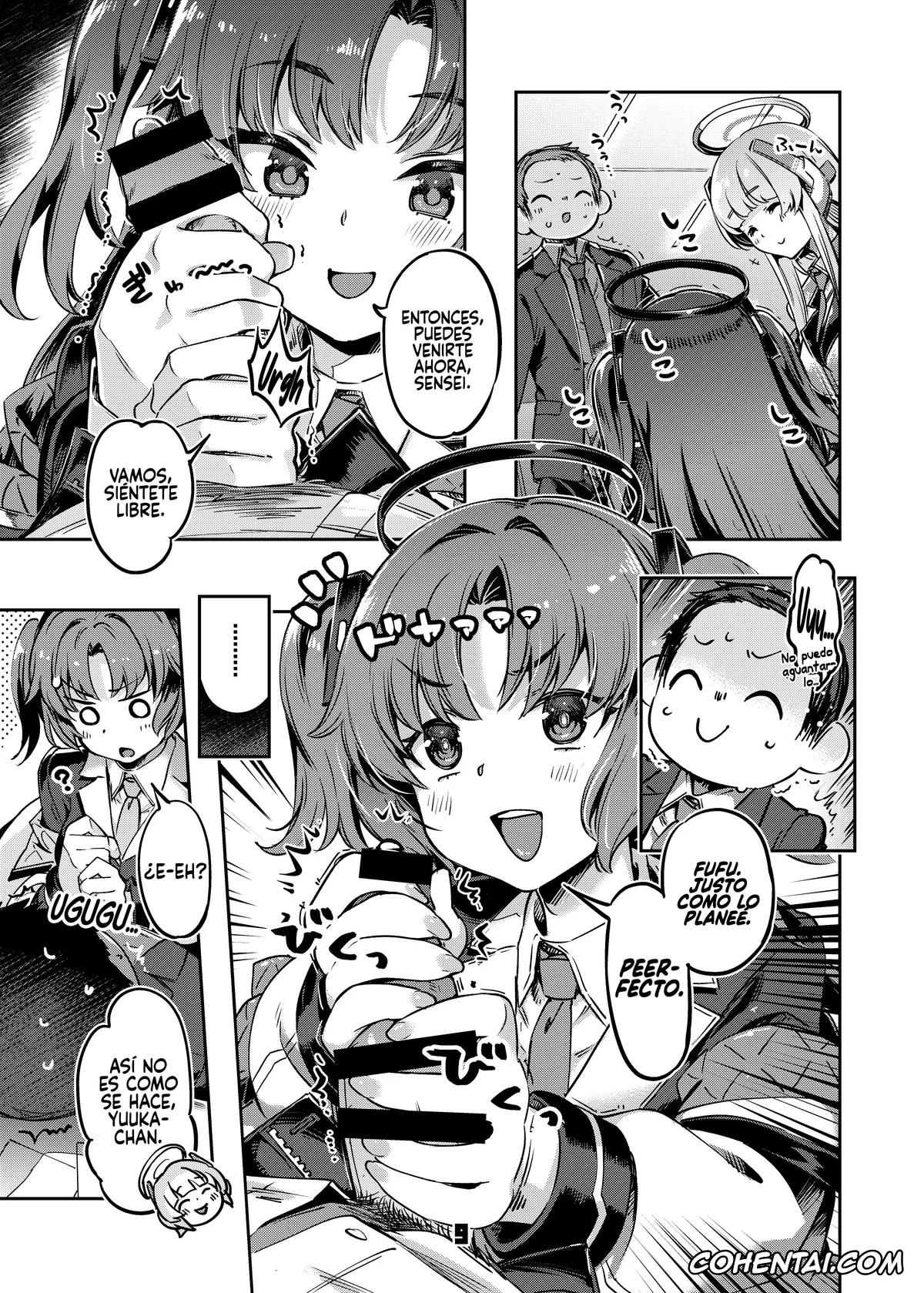Blue Archive porno, Noa Ushio porno, Sensei porno, Yuuka Hayase porno, Sensei! Sakiccho dake de Iin Desu ka? (Blue Archive), pagina 8